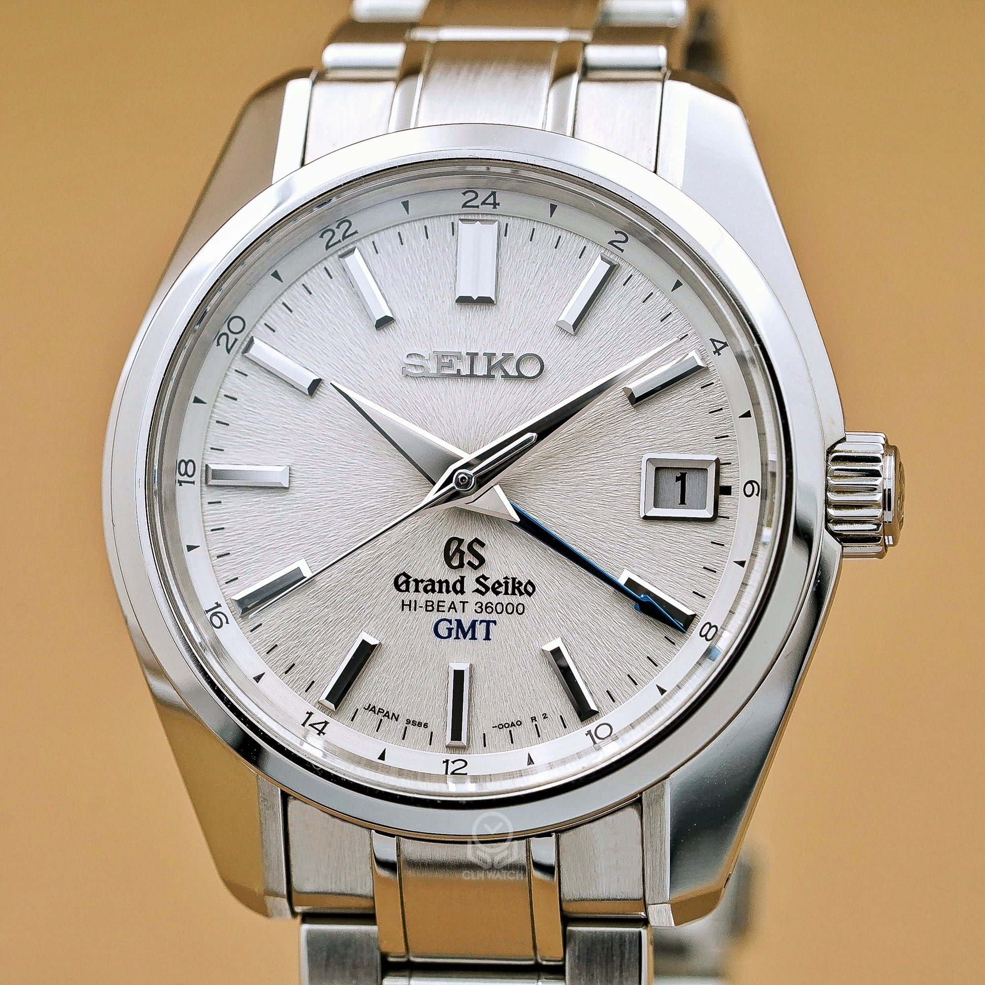 GS Grand Seiko 頂級精工 Heritage Collection 傳承系列 GMT 岩手山紋面盤 40mm 高頻36000 SBGJ001