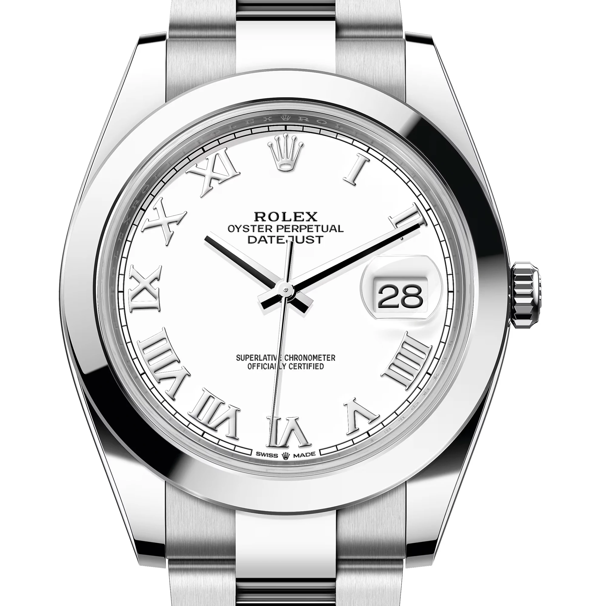 Rolex 勞力士 Datejust 41 系列 126300 白色羅馬面 蠔式三板帶 2024年 DJ41 DJ2