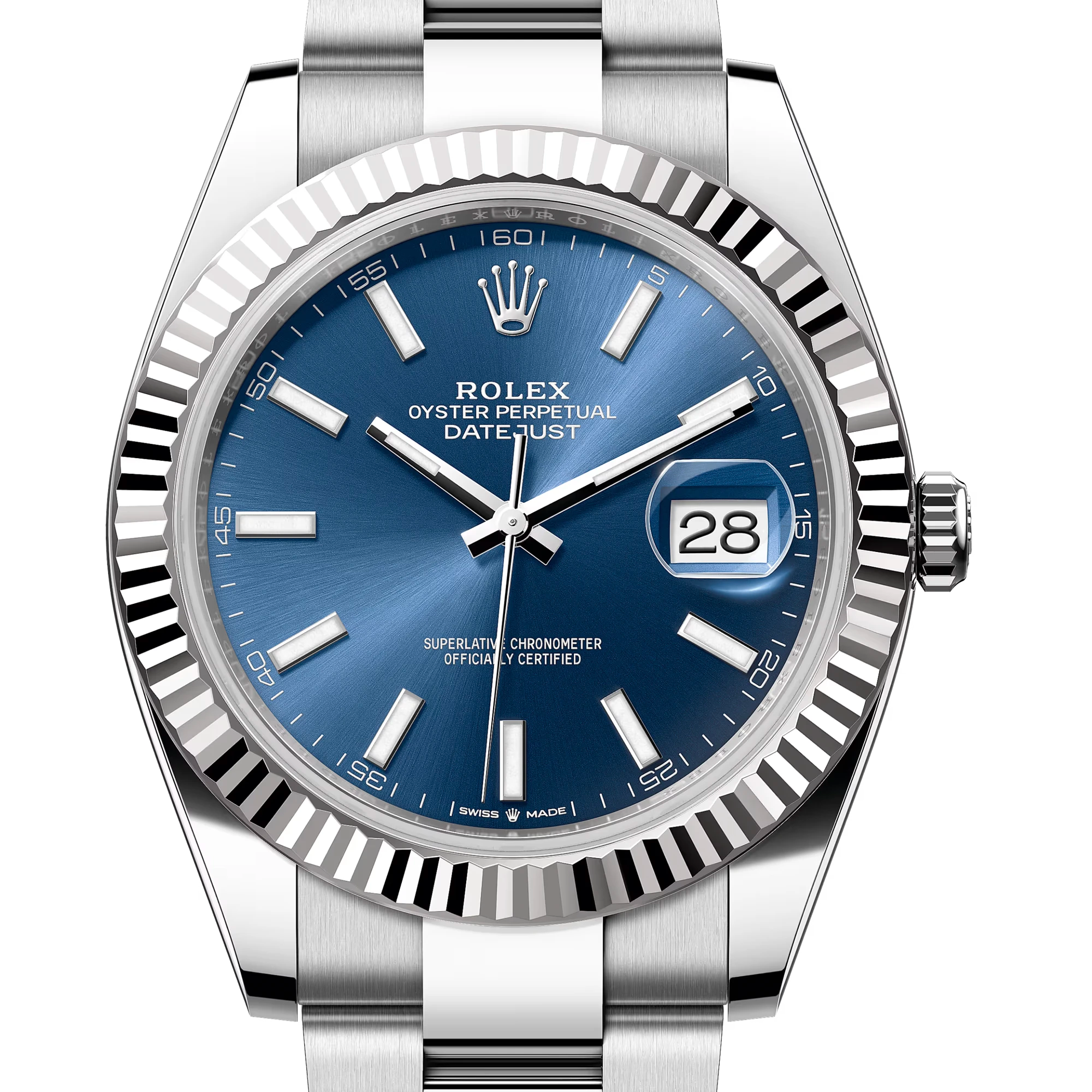 Rolex 勞力士 Datejust 41 系列 126334 三角坑紋外圈 藍面 蠔式三板帶 2025年 DJ2 41mm
