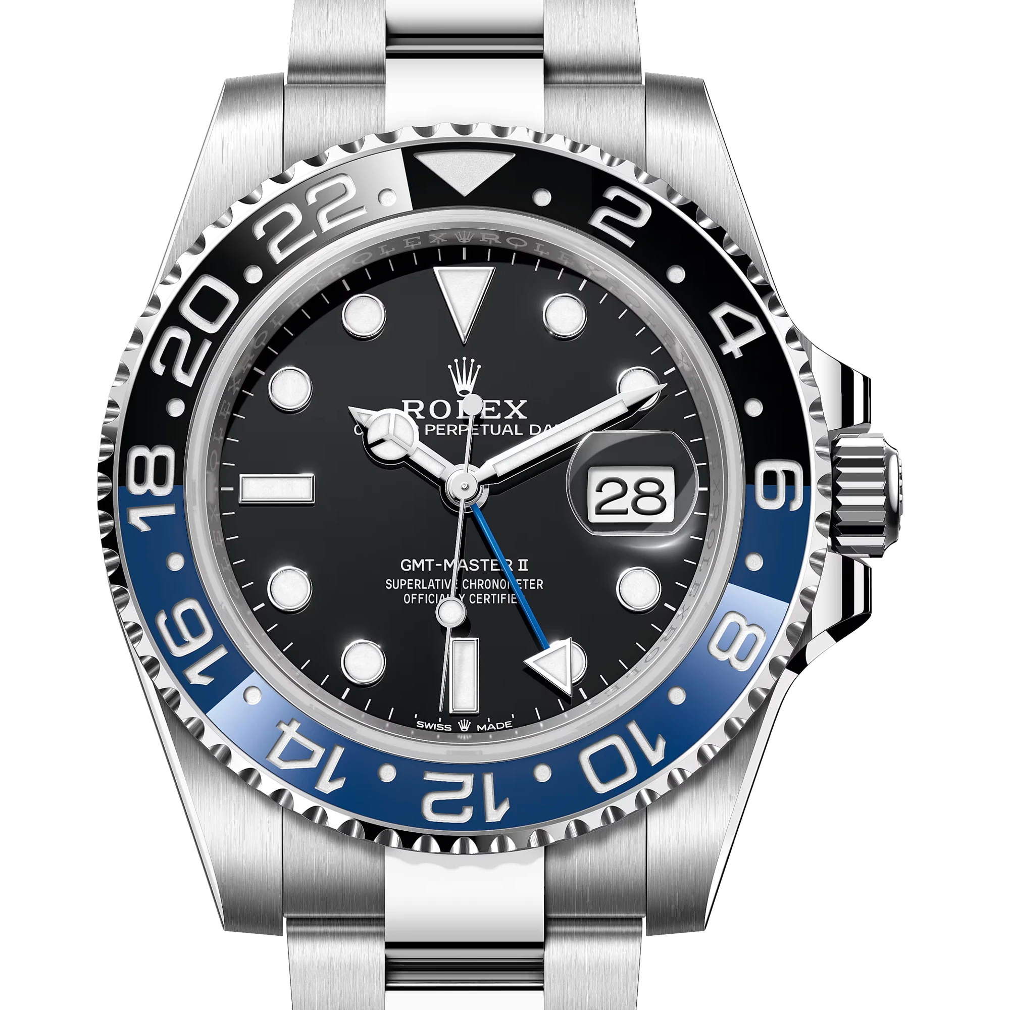 Rolex 勞力士 126710BLNR 蝙蝠俠 GMT-Master II 藍黑圈 三板帶