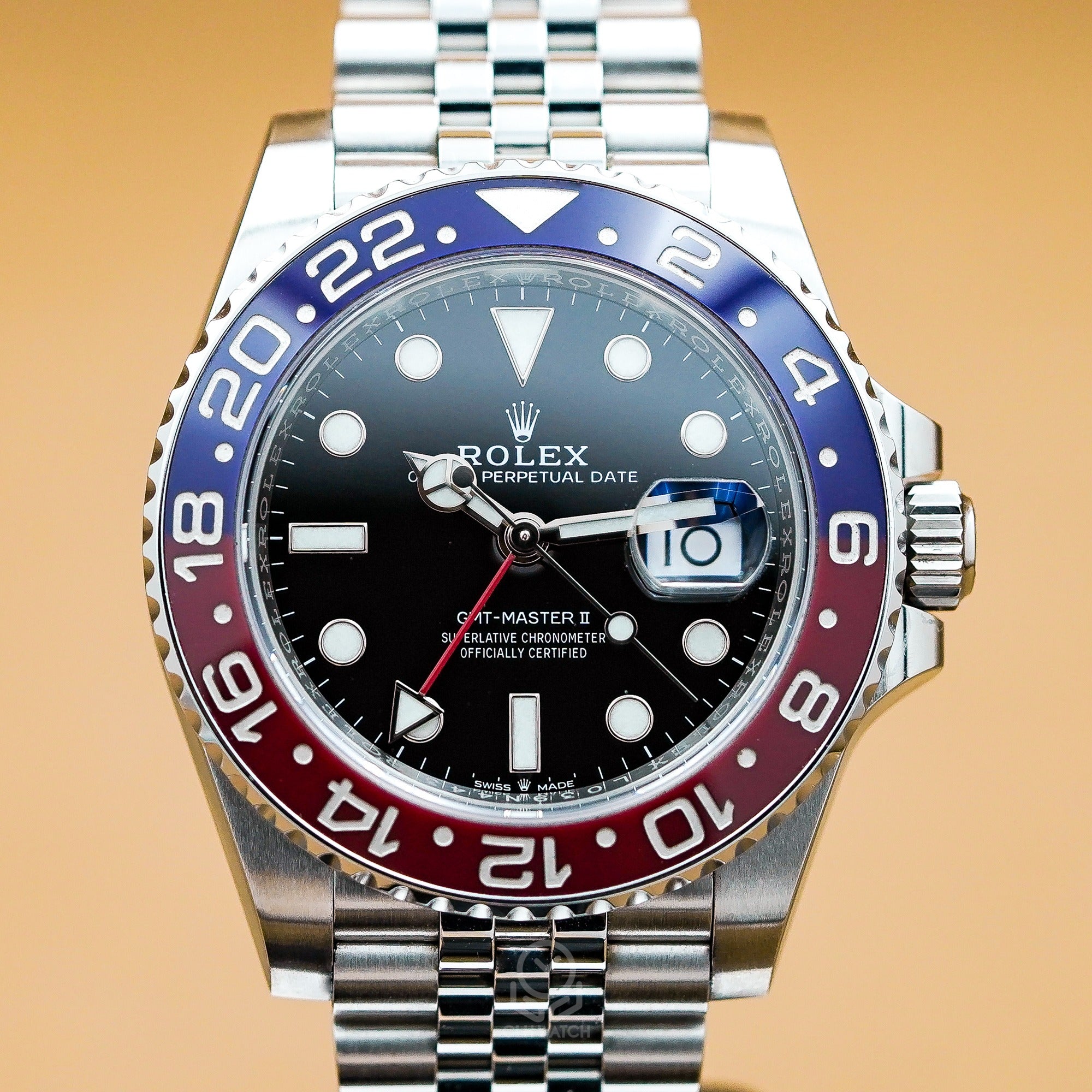 Rolex GMT-Master II 126710BLRO 黑面百事圈正面實拍