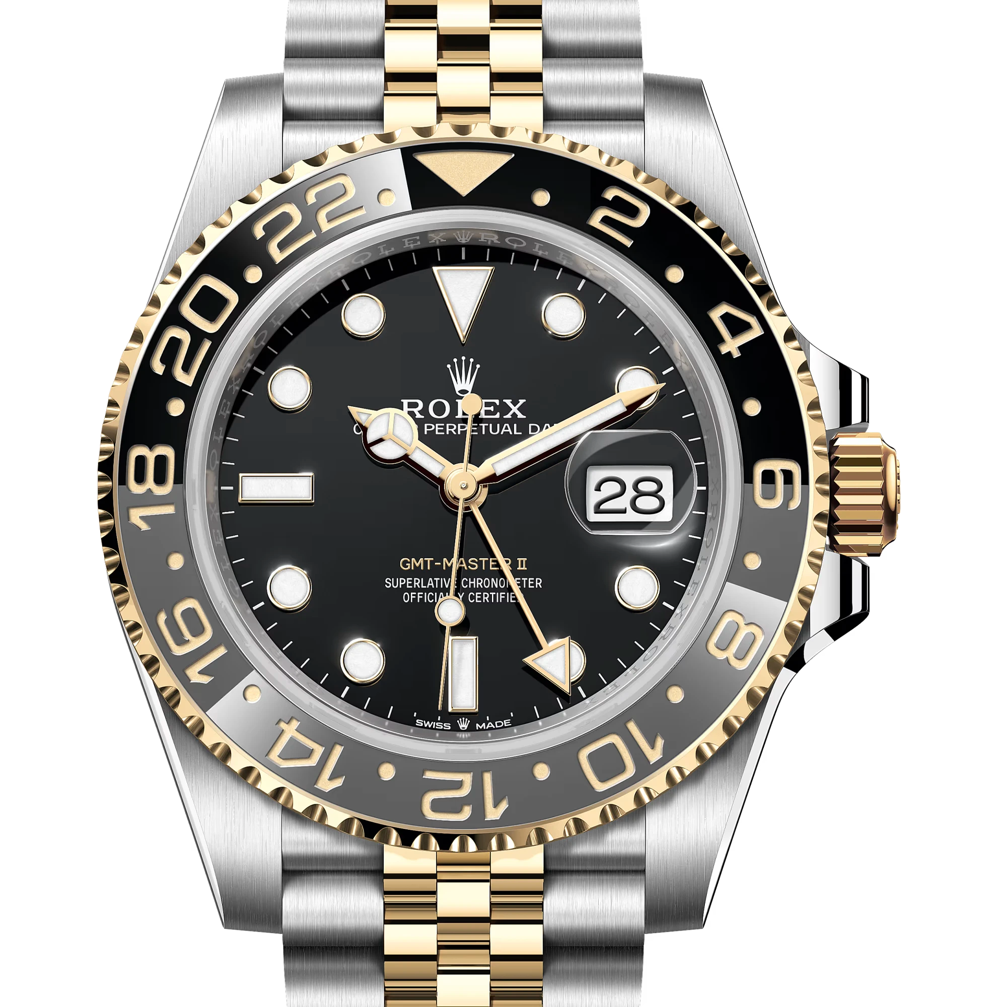 Rolex 勞力士 格林威治型 II GMT-Master II 126713GRNR 半金皮蛋 灰黑圈 40mm 2025年 98%新