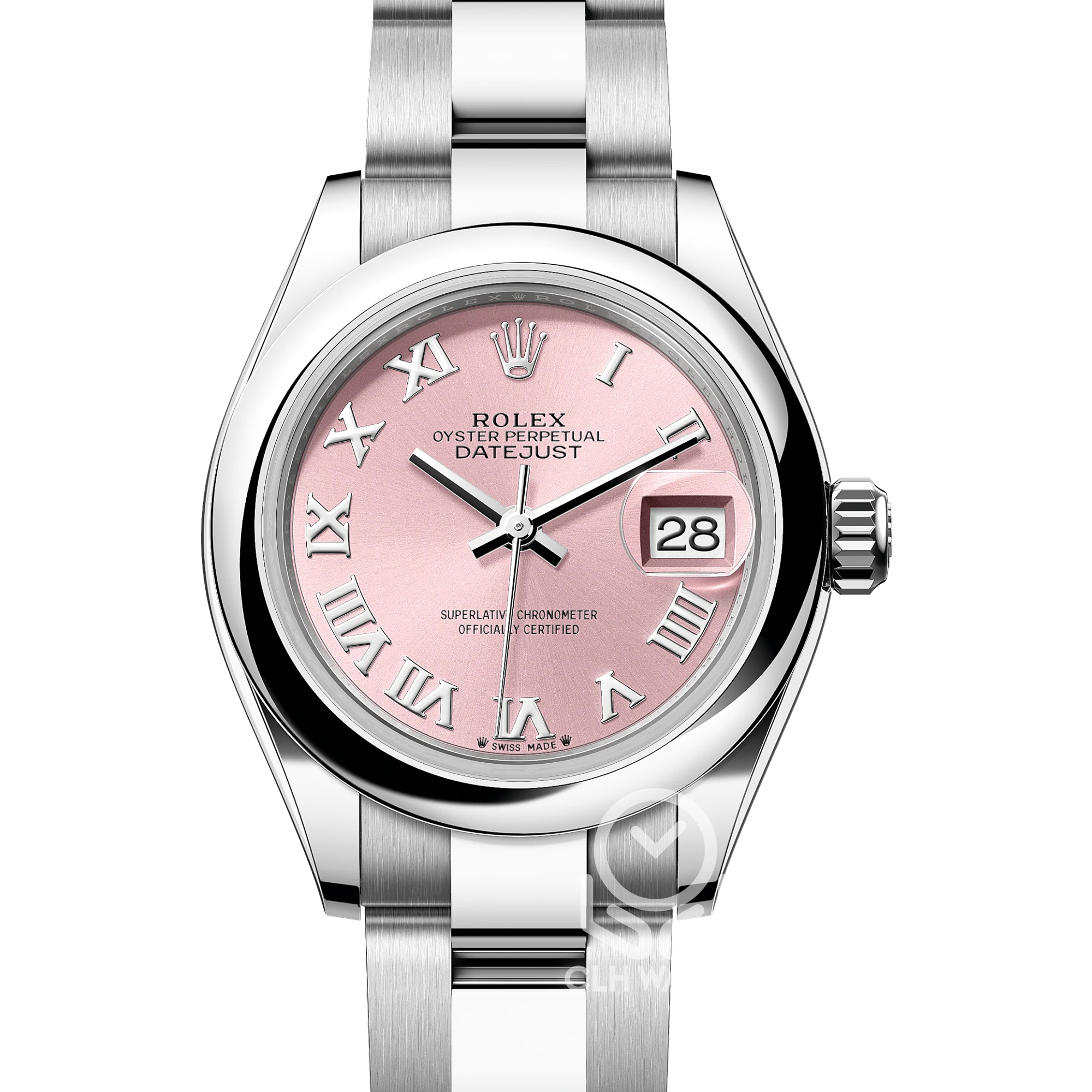Rolex 勞力士 Lady-Datejust 28系列 279160 粉面羅馬時標 弧光外圈 DJ28 28mm 2019年 台灣公司貨 95%新