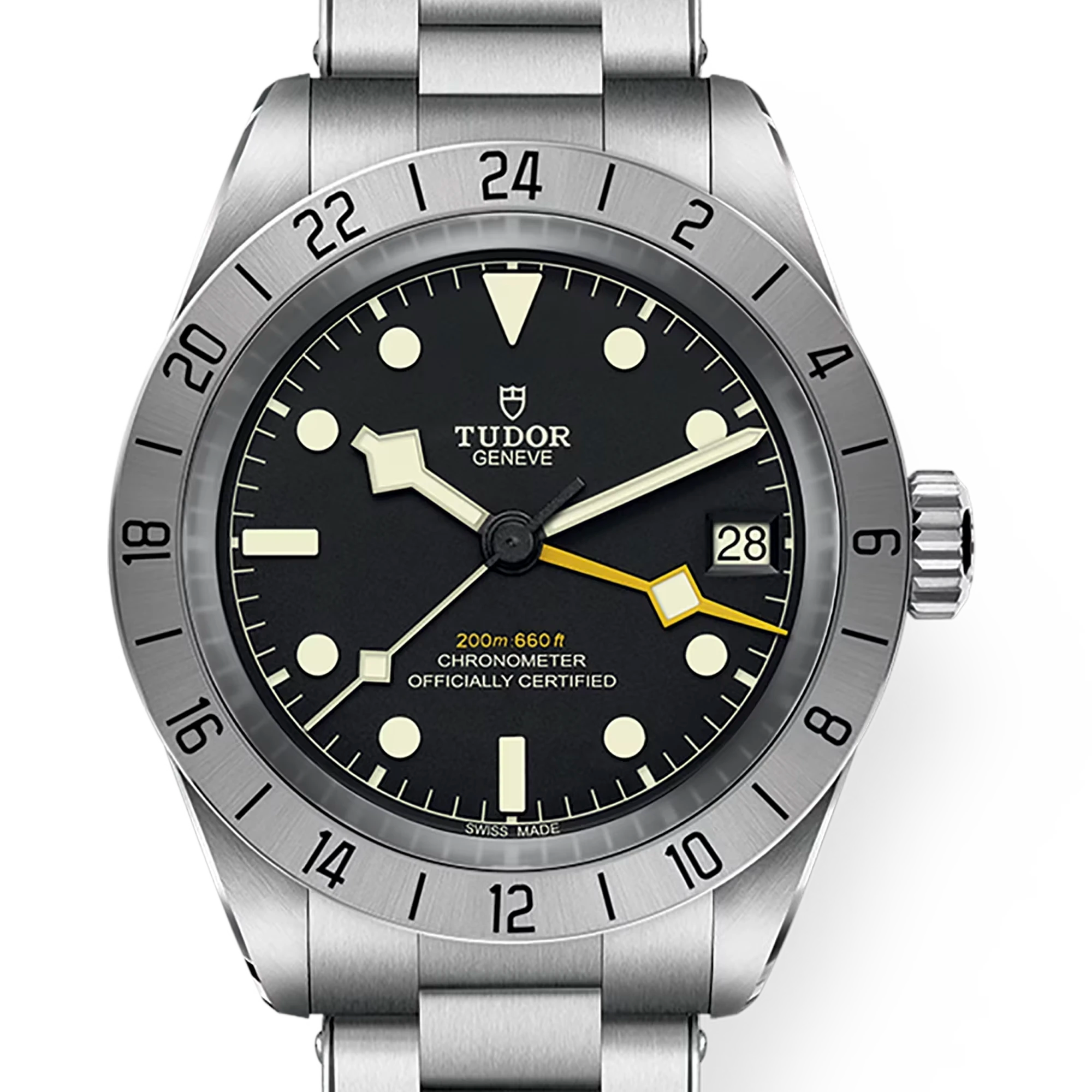 Tudor 帝舵 Black Bay Pro GMT 黃針兩地時區 貝克漢探險家 79470 2025年 39mm(已交流)