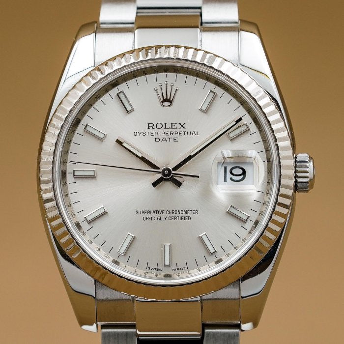 Rolex 勞力士 Oyster Perpetual Date OP34mm 115234 Z字頭 台灣公司貨