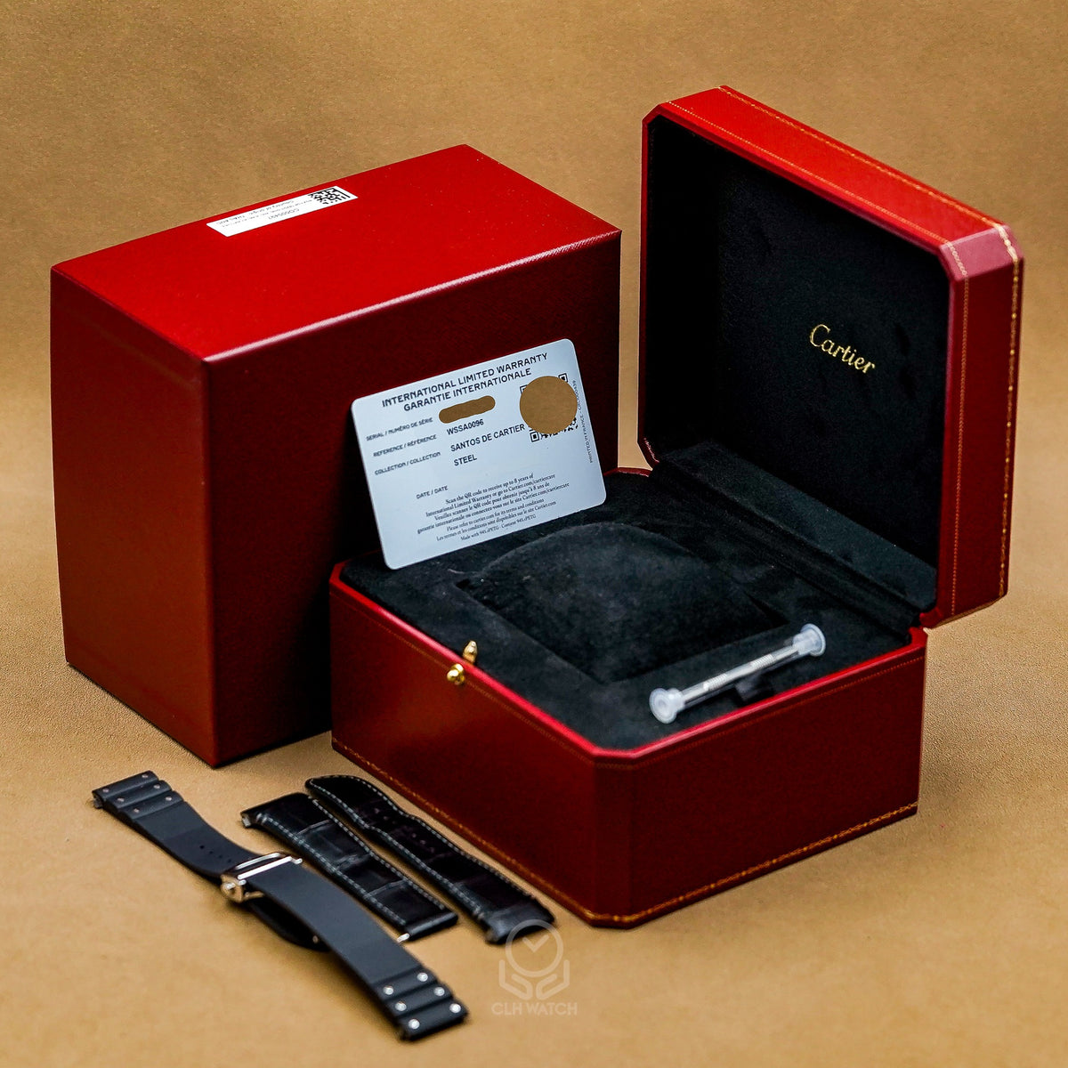 Cartier 卡地亞 Santos de Cartier WSSA0096 盒單配件實拍