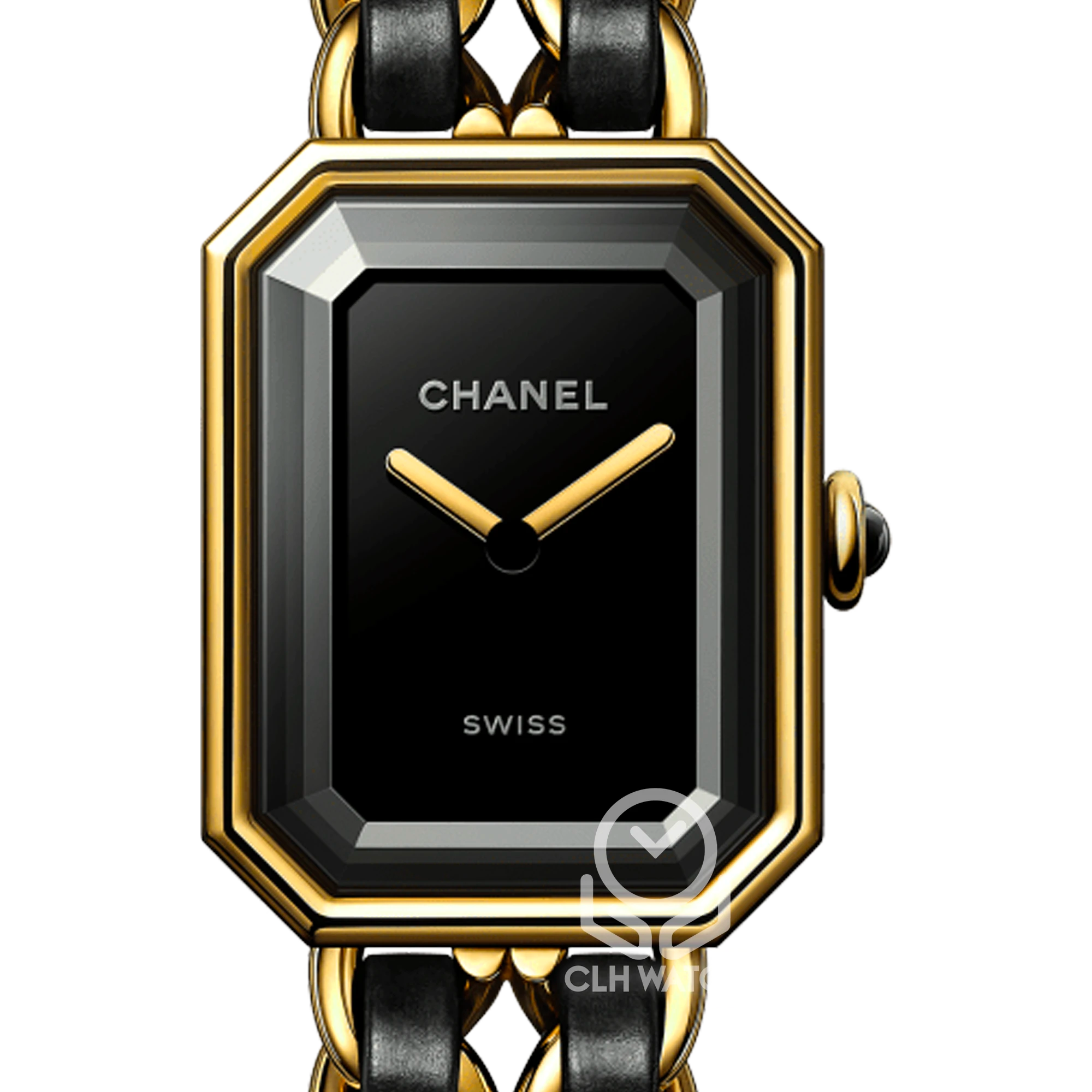 Chanel 香奈兒 Première 首映系列 首代經典黑金皮穿鍊 首映錶 H0001 S號 手圍約14.5CM 單錶(已交流)