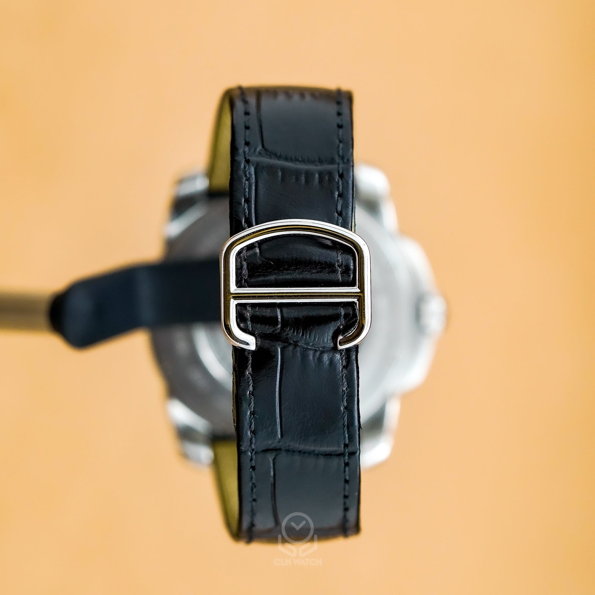 Cartier 卡地亞 Calibre W7100014 3299 大型款 黑面 自動上鍊 42mm 90%新 已更換代用皮帶