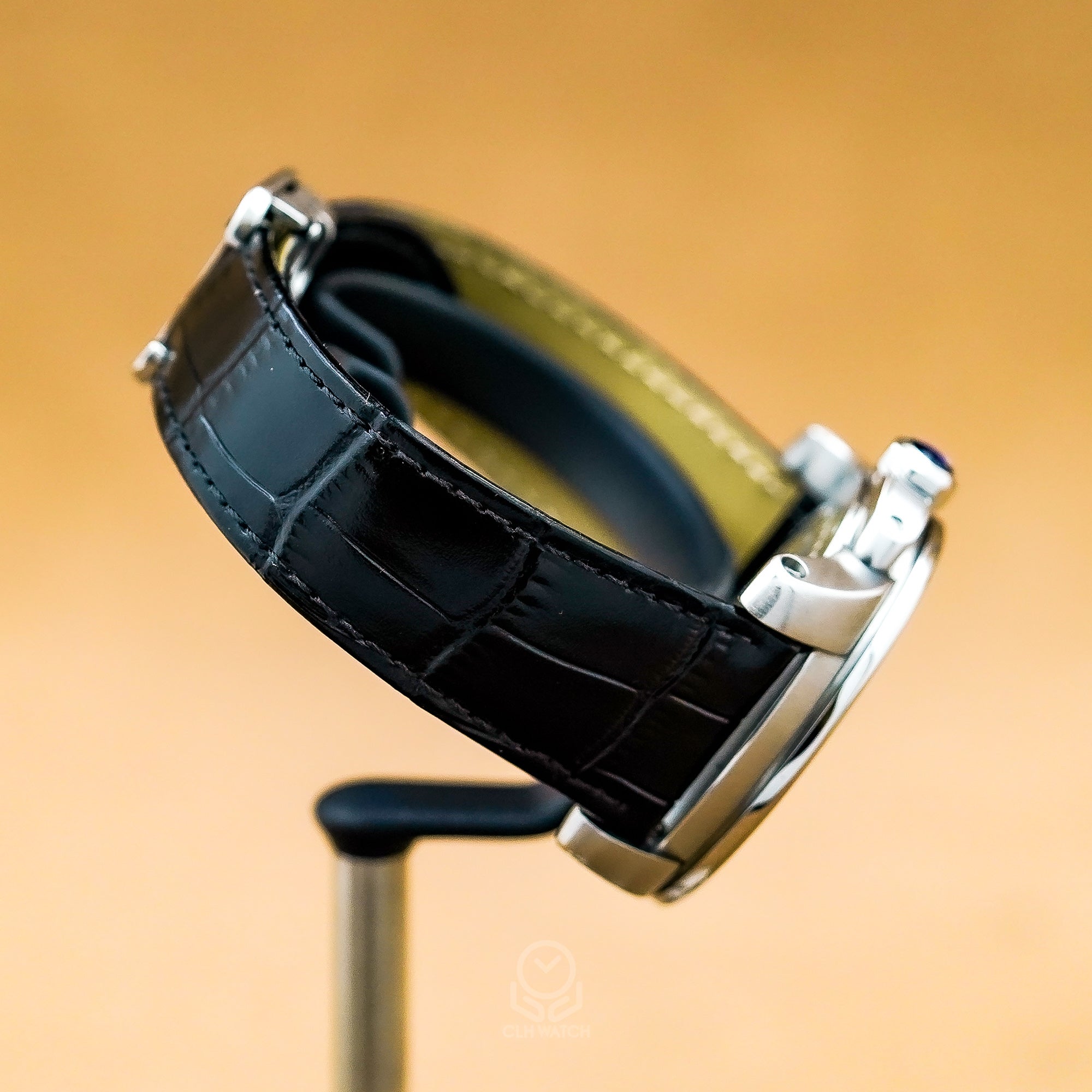 Cartier 卡地亞 Calibre W7100014 3299 大型款 黑面 自動上鍊 42mm 90%新 已更換代用皮帶