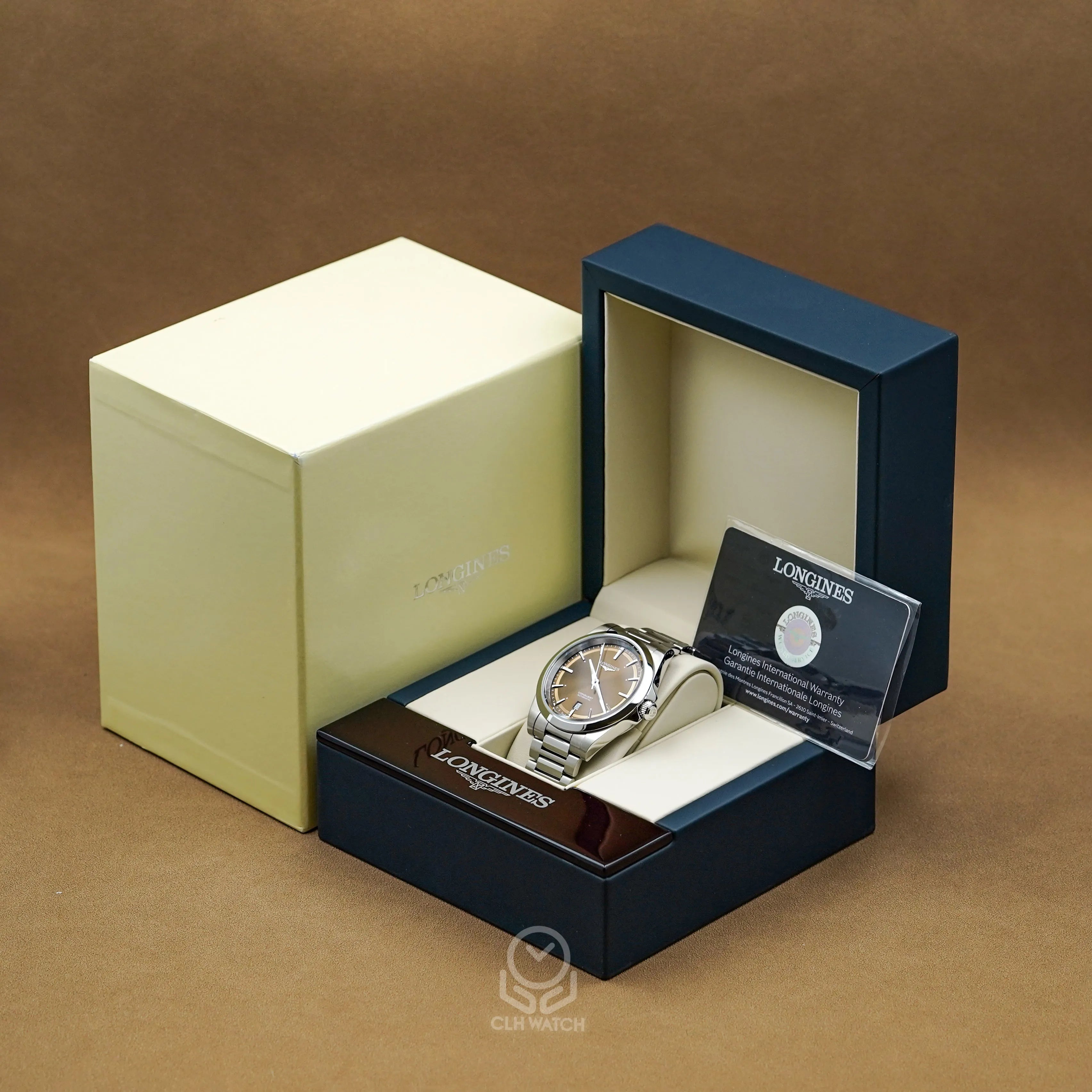 Longines 浪琴 Conquest 征服者 L38304626 棕色面盤 經典運動款 2024年台灣公司貨 41mm