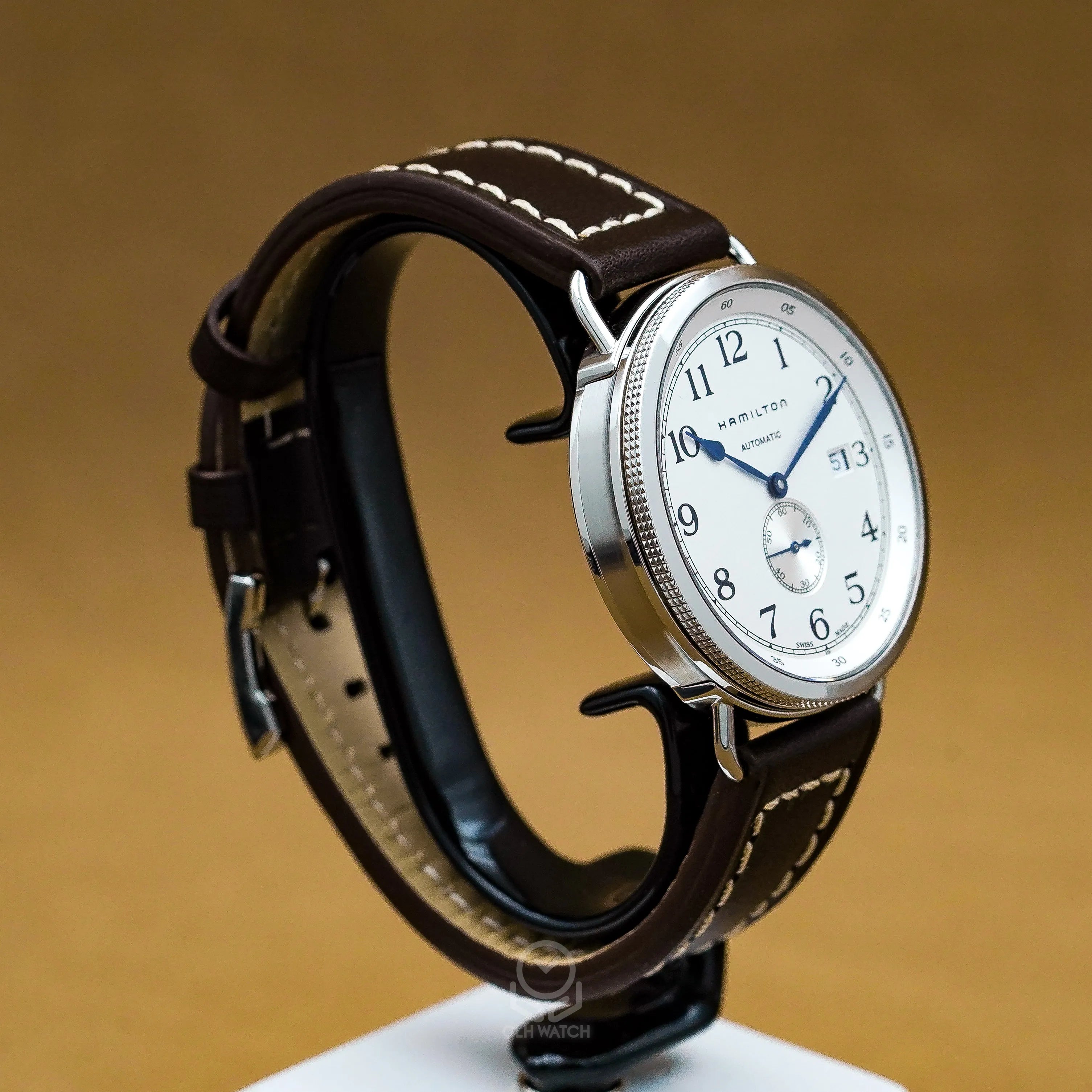 Hamilton 漢米爾頓 卡其海軍系列 Navy Pioneer Small Second Auto H78465553 白色面盤 獨立小秒針 40mm(已交流)