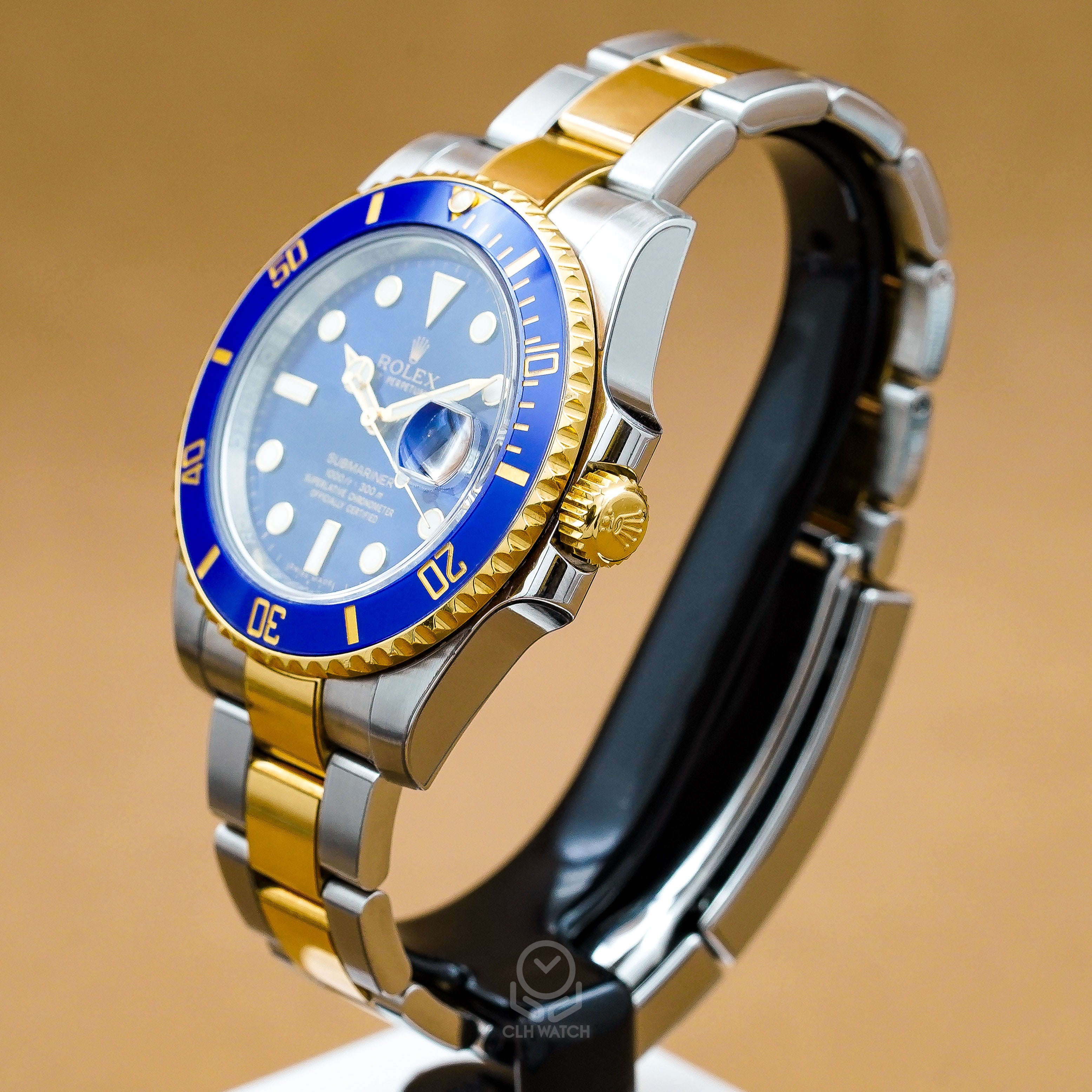 Rolex 勞力士 Submariner Date 116613LB 半金藍水鬼 潛水腕錶 放射面盤 台灣公司貨 2016年 40mm(已交流)