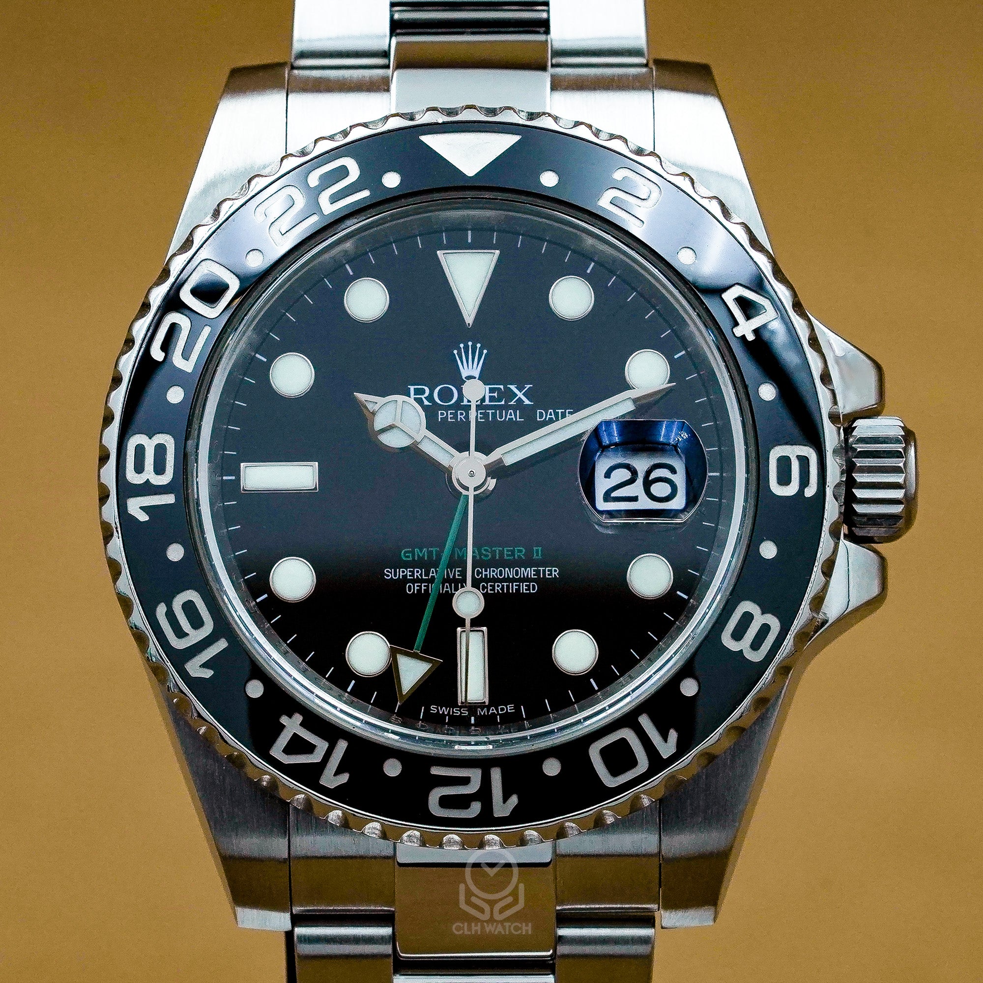 Rolex 勞力士 GMT-Master II 116710LN 黑色面盤 停產綠針GMT 2013年 40mm