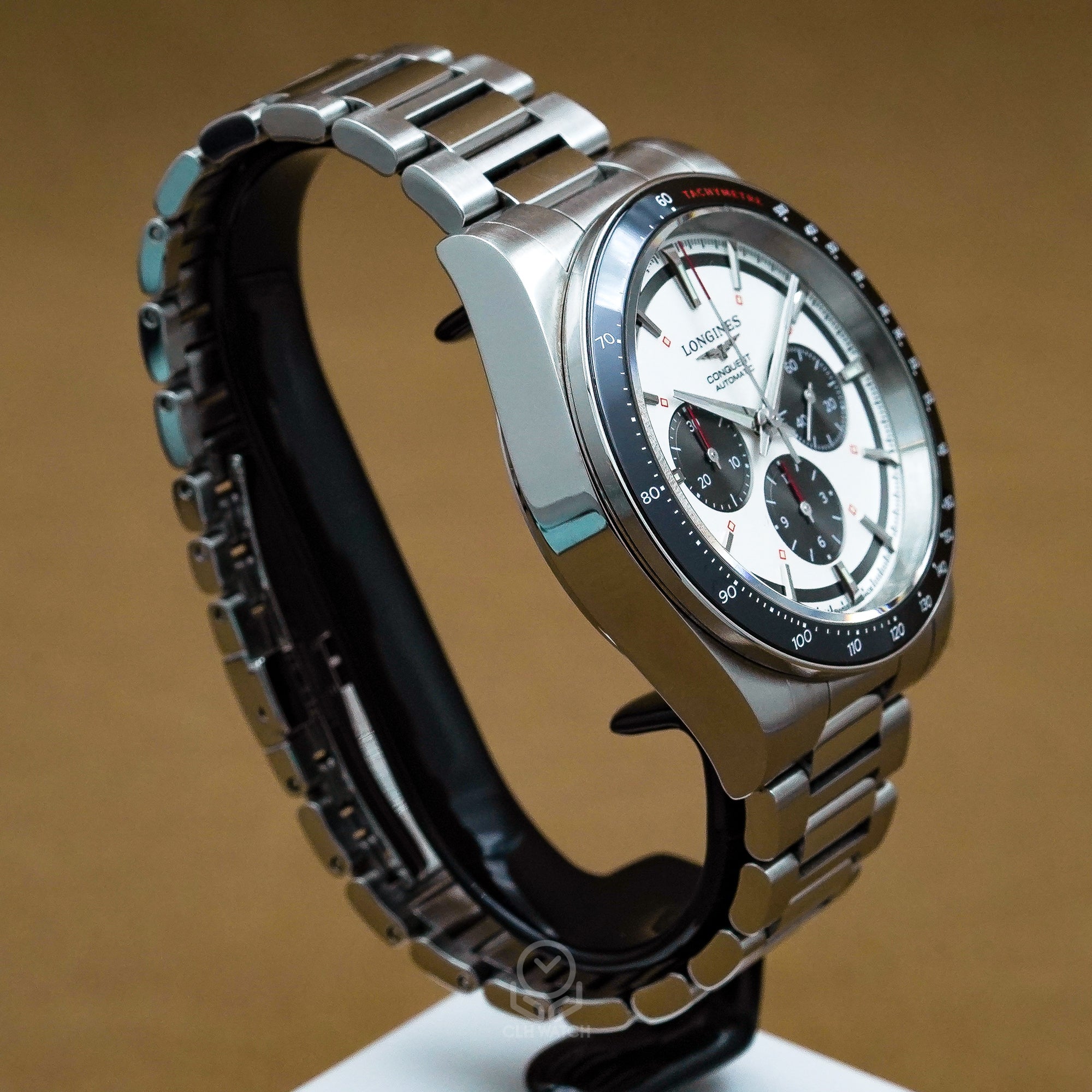 Longines 浪琴 Conquest 征服者 銀白熊貓面盤 機械計時碼錶 L38354726 2025年 42mm