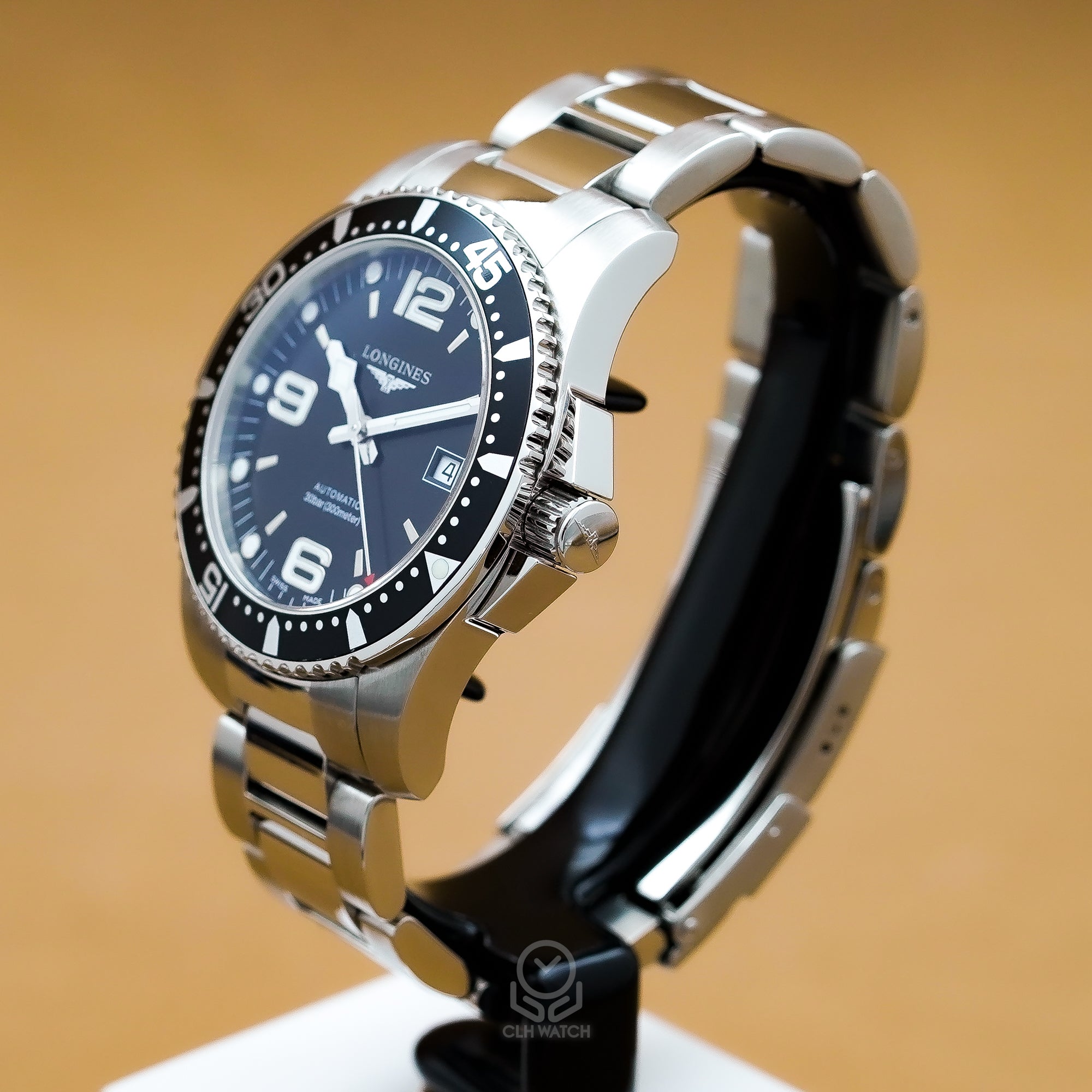 Longines 浪琴 深海征服者系列 HydroConquest L36424566 黑色鋁圈 老浪鬼 41mm 2016年 台灣公司貨 95%新