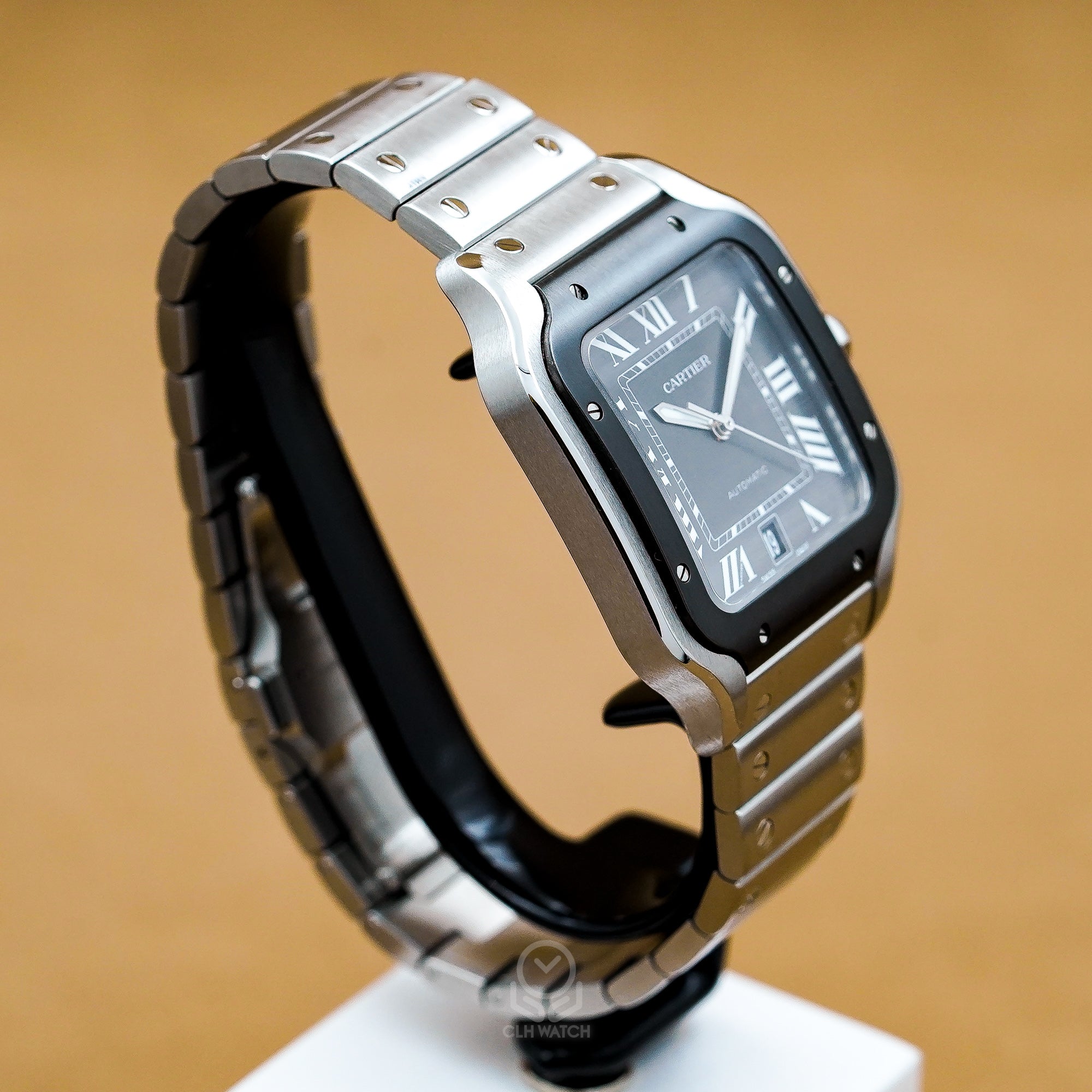 Cartier 卡地亞 山度士 Santos de Cartier WSSA0037 灰面 大型款 2023年 台灣公司貨 95%新