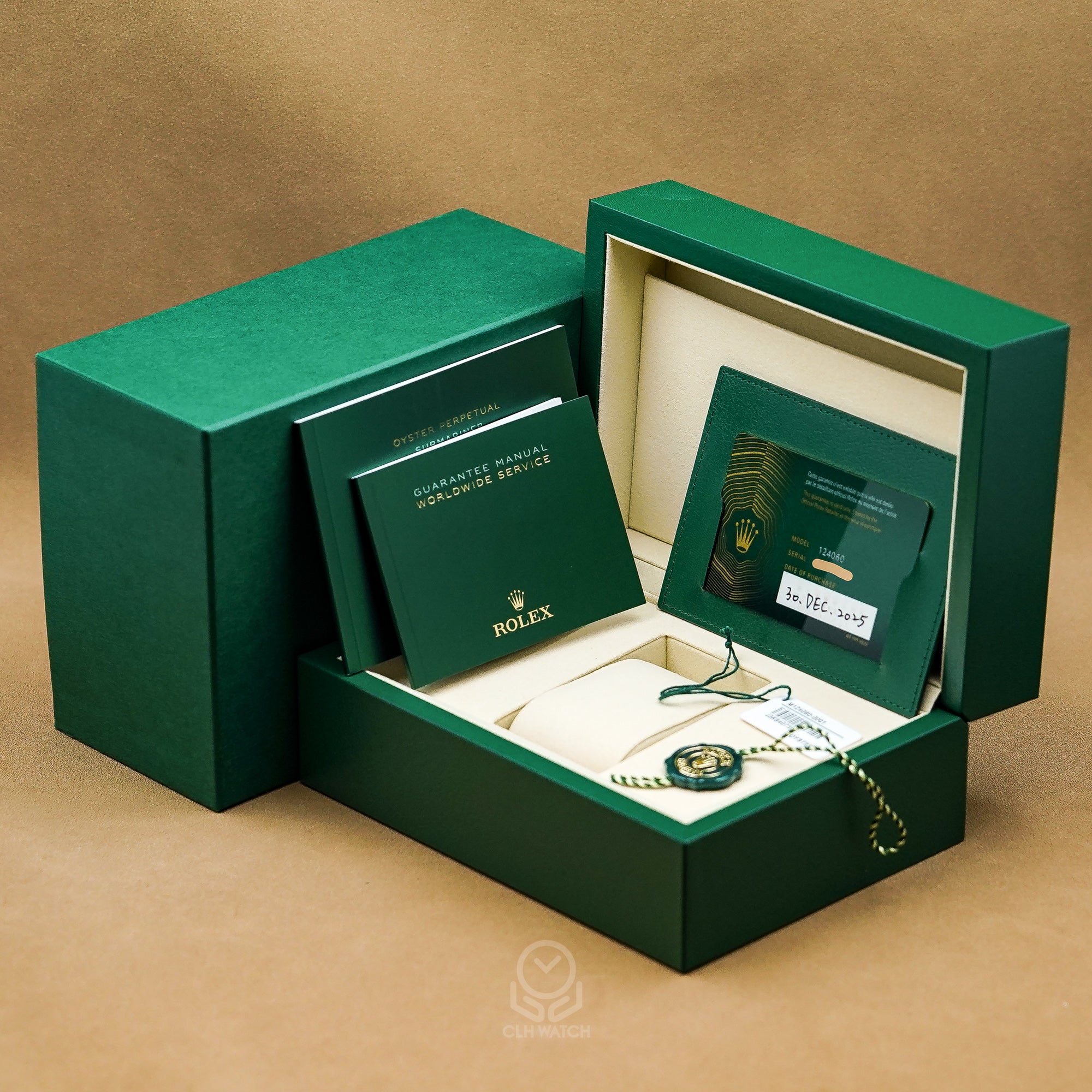 Rolex 勞力士 潛航者型潛水錶 Submariner 124060 無曆黑水鬼 41mm 2025年12月 盒單齊全 95%新