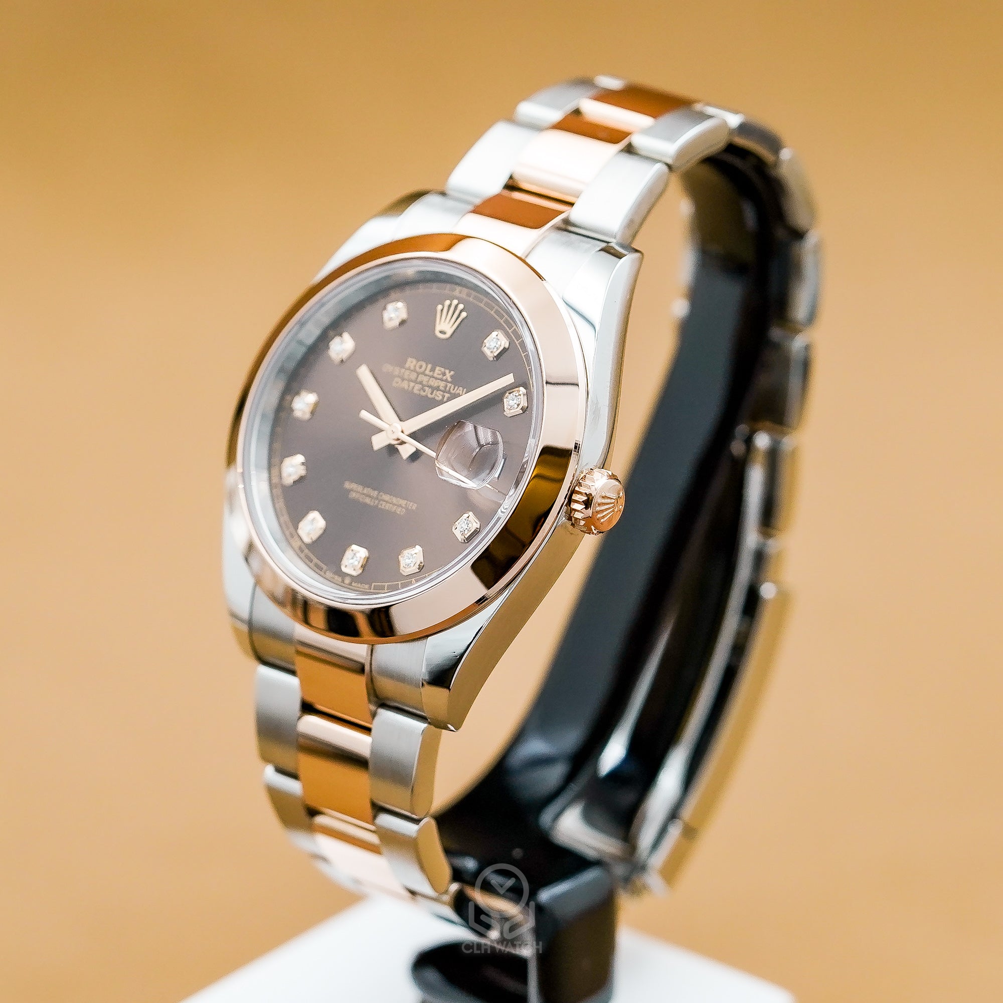 Rolex 勞力士 蠔式恒動日誌型 Datejust II 126301G 玫瑰金半金 巧克力面 鑽石時標 DJ 41mm 2025年 台灣公司貨 95%新