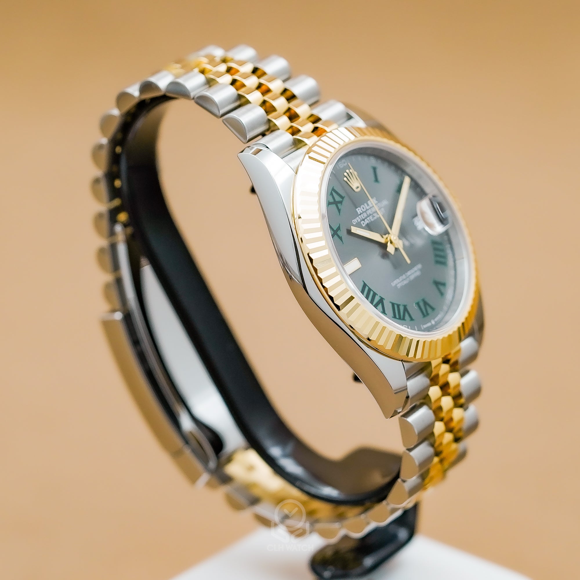 Rolex 勞力士 Datejust 41系列 126333 溫布頓面盤 綠羅馬 紀念型五珠帶 DJ41 2026年5月 未使用品