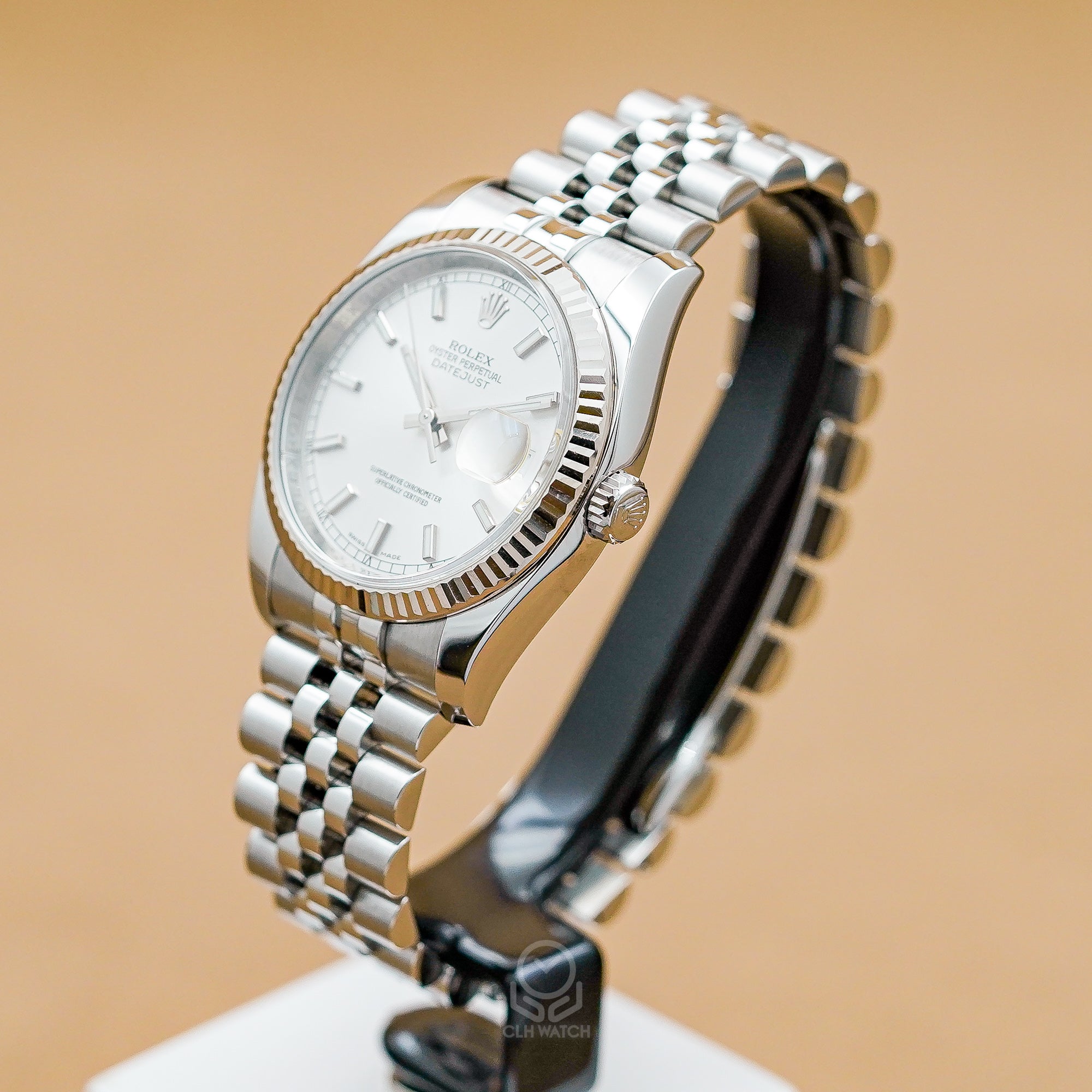 Rolex 勞力士 Datejust 36系列 116234 白金圈 白銀面 紀念型五珠帶 DJ36 36mm 白綠卡 2017年 台灣公司貨 95%新
