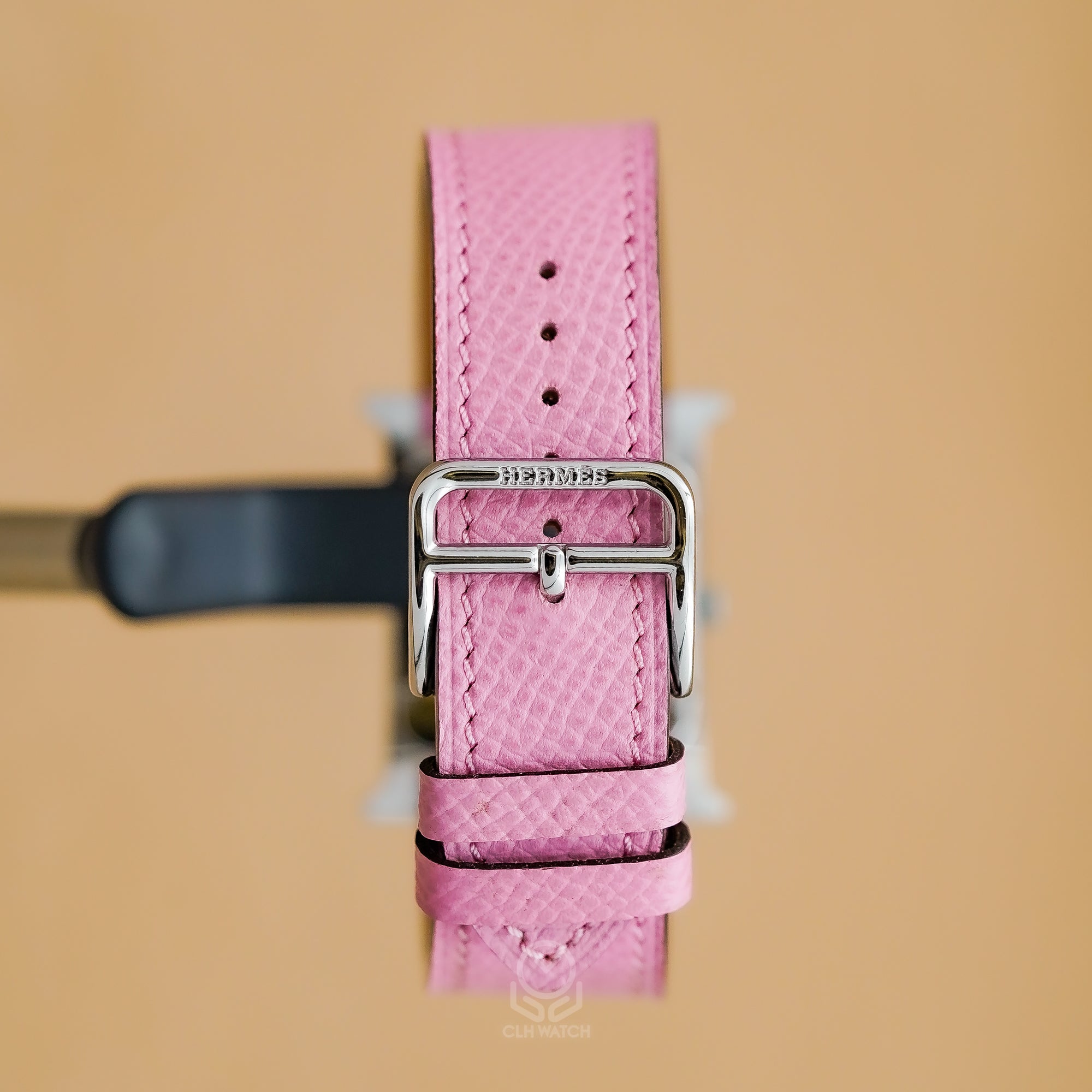 Hermès 愛馬仕 Heure H系列 鑲鑽黑面 HH1.530 不鏽鋼 全鑽 26mm HERMES 2015年 台灣公司貨 95%新