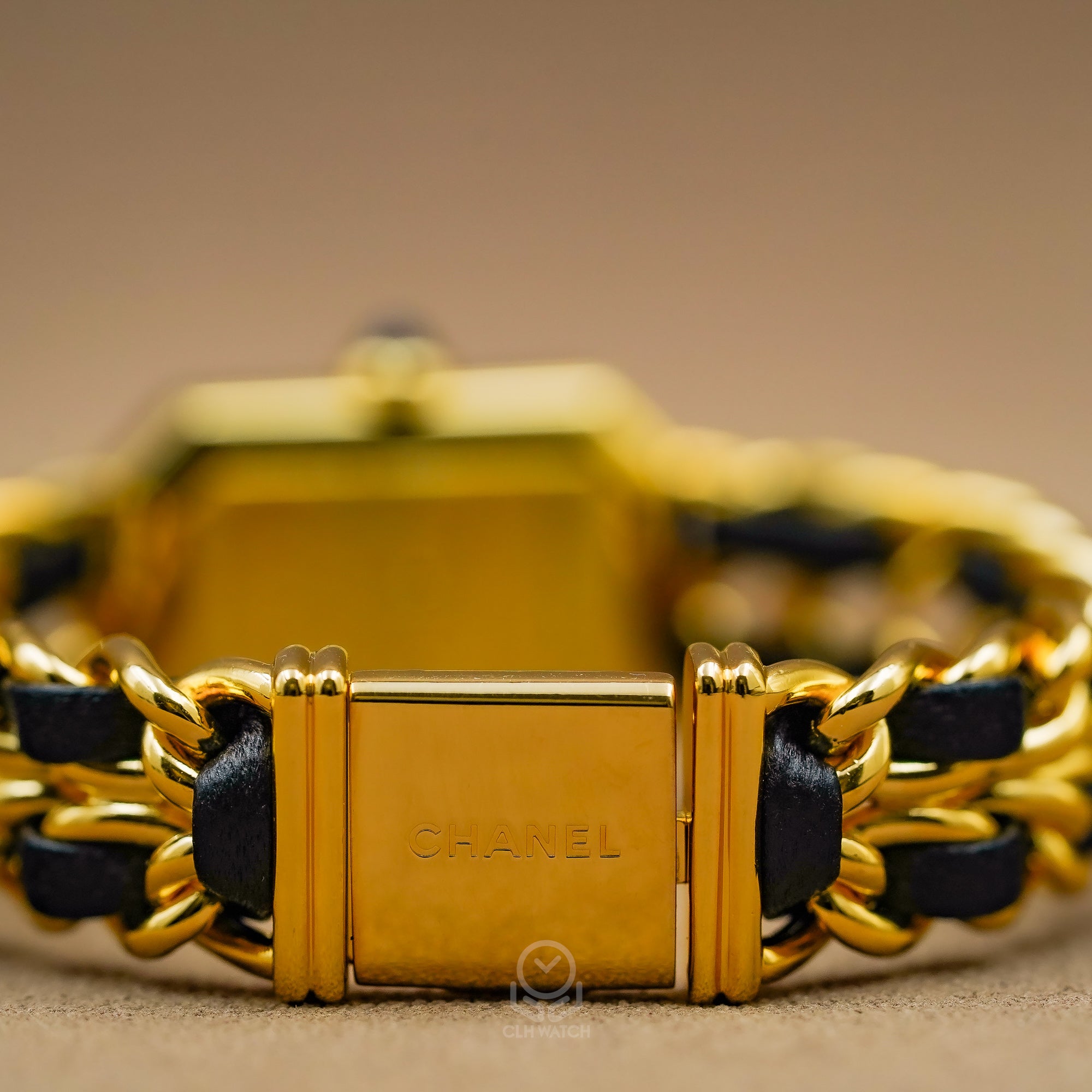 Chanel 香奈兒 Première 首映系列 首代經典黑金皮穿鍊 首映錶 H0001 S號 手圍約14.5CM 單錶(已交流)