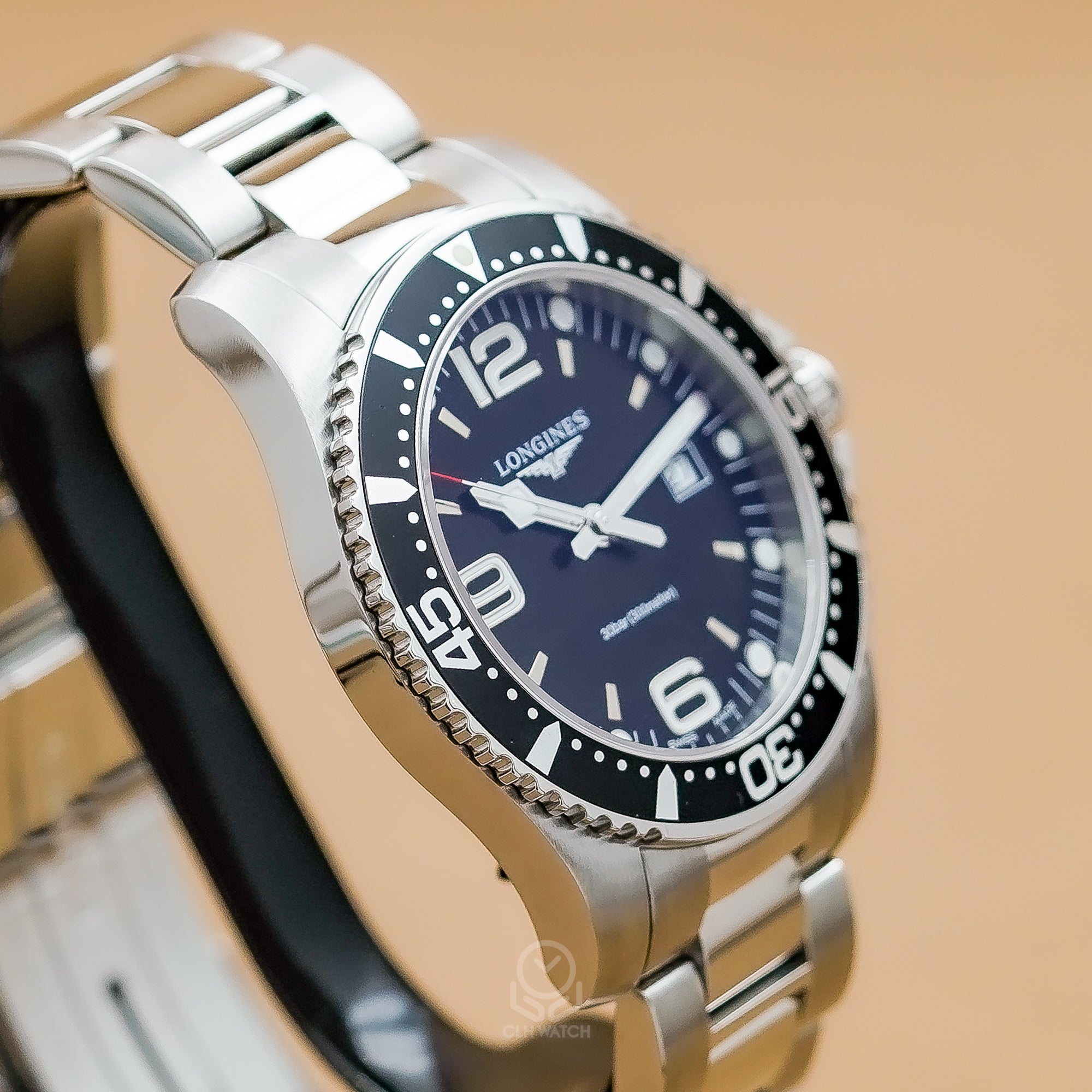 Longines 浪琴 深海征服者系列 黑浪鬼 44mm L38404566 2017年 台灣公司貨 90%新