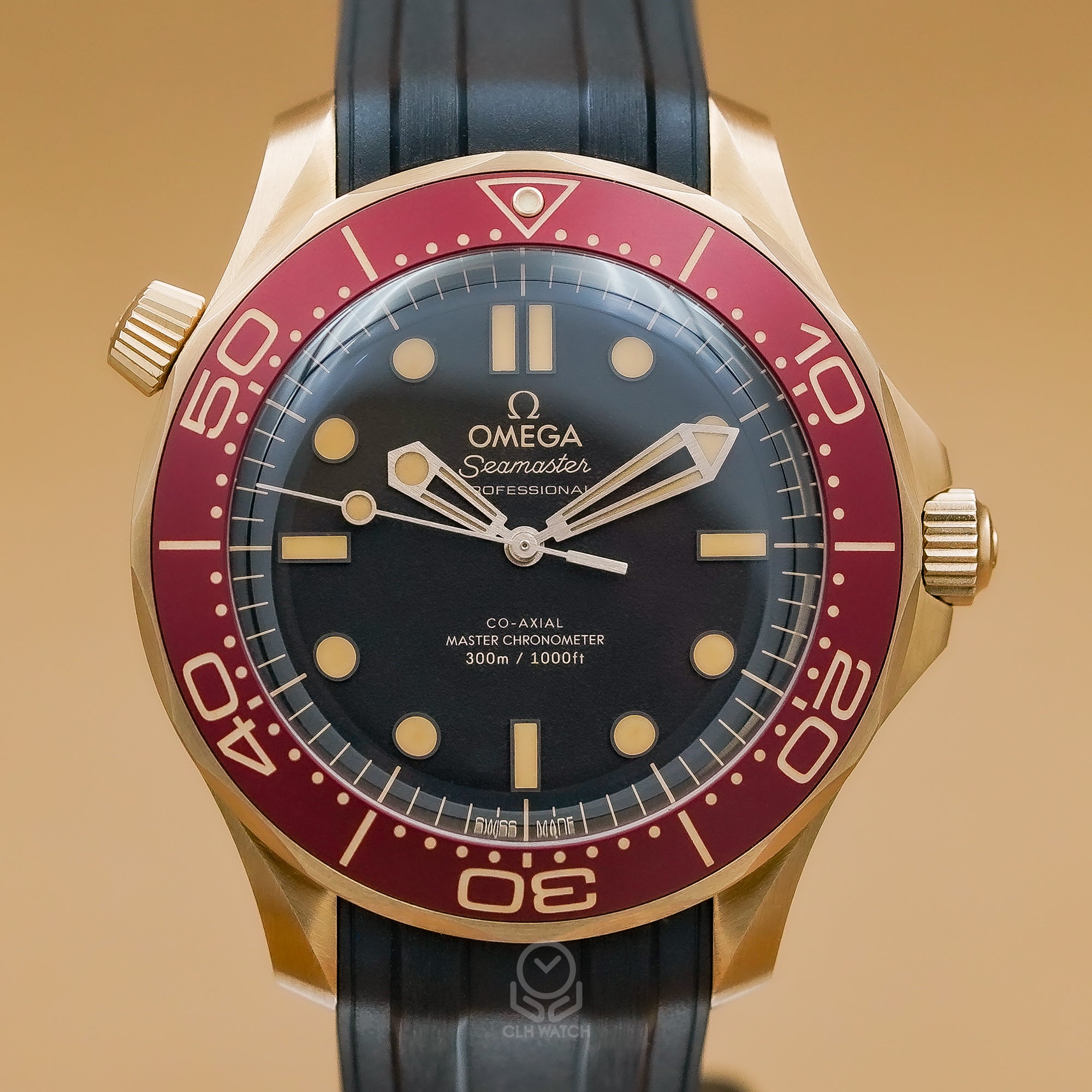 OMEGA 歐米茄 Seamaster 海馬300米 9K青銅金 酒紅圈 210.92.42.20.01.003 21092422001003 42mm 2026年5月台灣公司貨 99%新