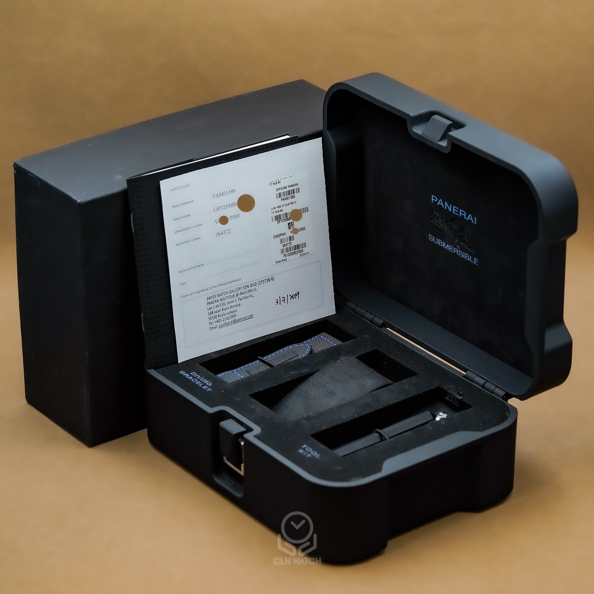 Panerai 沛納海 Submersible 潛水系列 PAM01389 PAM1389 抗磁潛水錶鈦金屬 47mm 2019年 95%新
