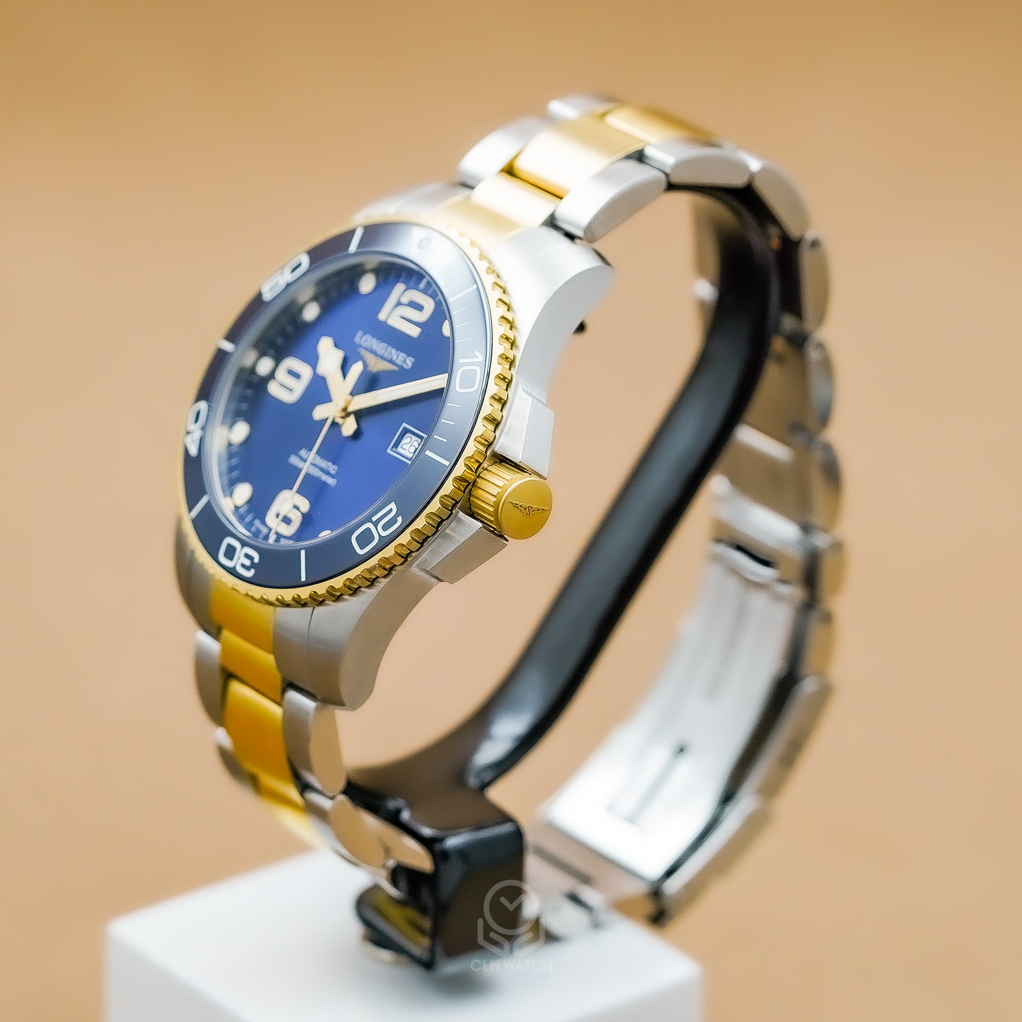 Longines 浪琴 HydroConquest 深海征服者系列 L37823967 半金藍浪鬼 43mm 2025年台灣公司貨 90%新