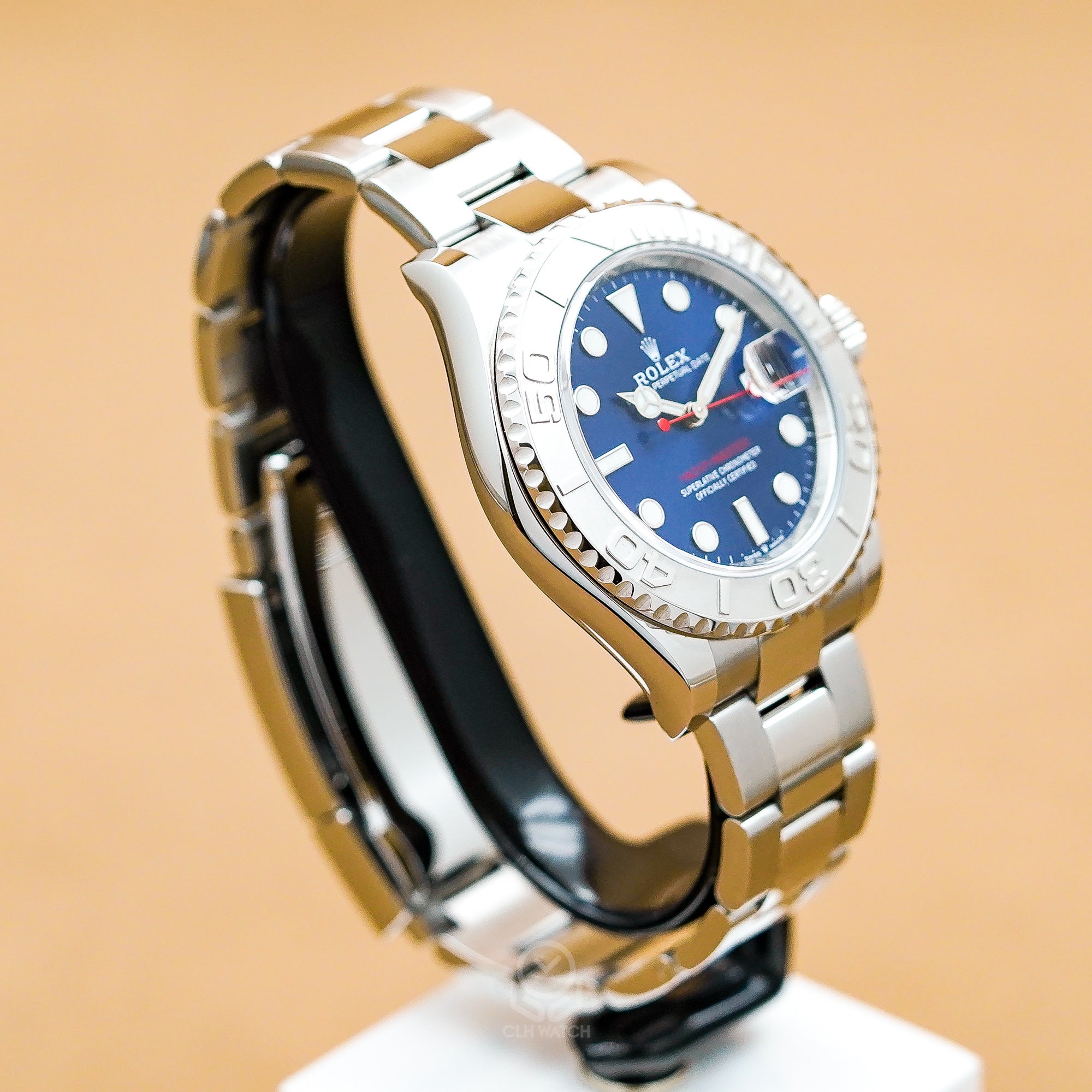 Rolex 勞力士 Yacht-Master 40 遊艇系列 126622 鉑金鋼 太陽紋藍面 蠔式三板帶 40mm 2021年台灣公司貨 95%新