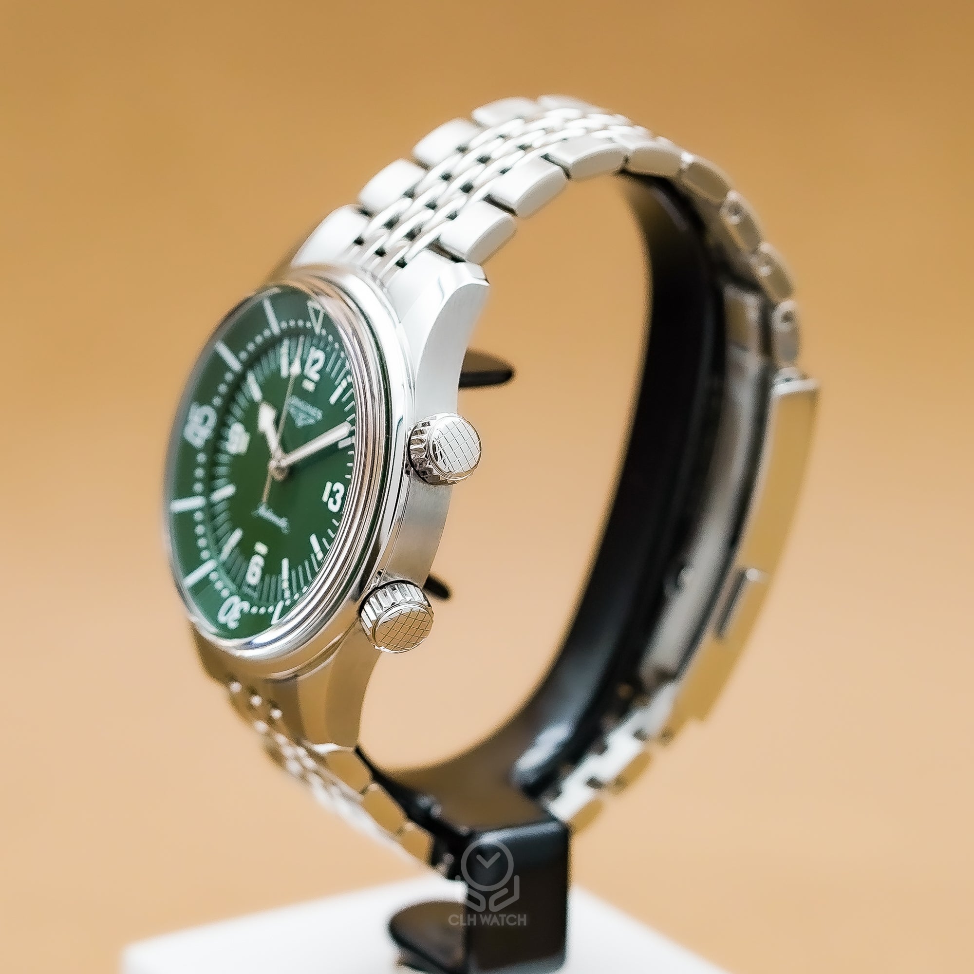 Longines 浪琴 Legend Diver 復古傳奇潛水系列 L37644066 綠面 39mm 2023年台灣公司貨 95%新