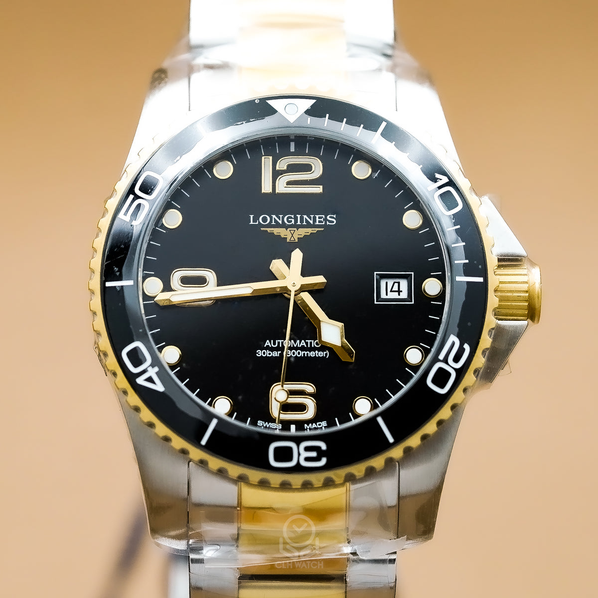 Longines 浪琴 HydroConquest 深海征服者 L37813567 黑面 黃金間金 41mm 2026年台灣公司貨 未使用品