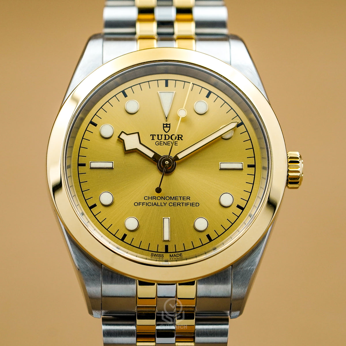 TUDOR 帝舵 Black Bay One S&G M79643-0005 香檳面 黃金鋼五珠帶 天文台認證腕錶 79643