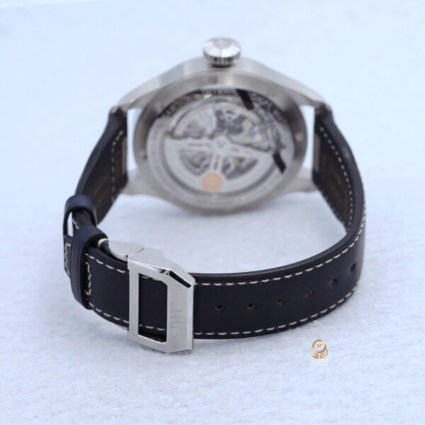 IWC IW329303 Large Pilot's Watch 43mm Blue Dial Transparent Case Back Big Pilot