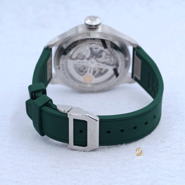 IWC萬國 IW329306 大型飛行員腕錶 43mm 綠色面盤 透明底蓋 大飛(已交流)