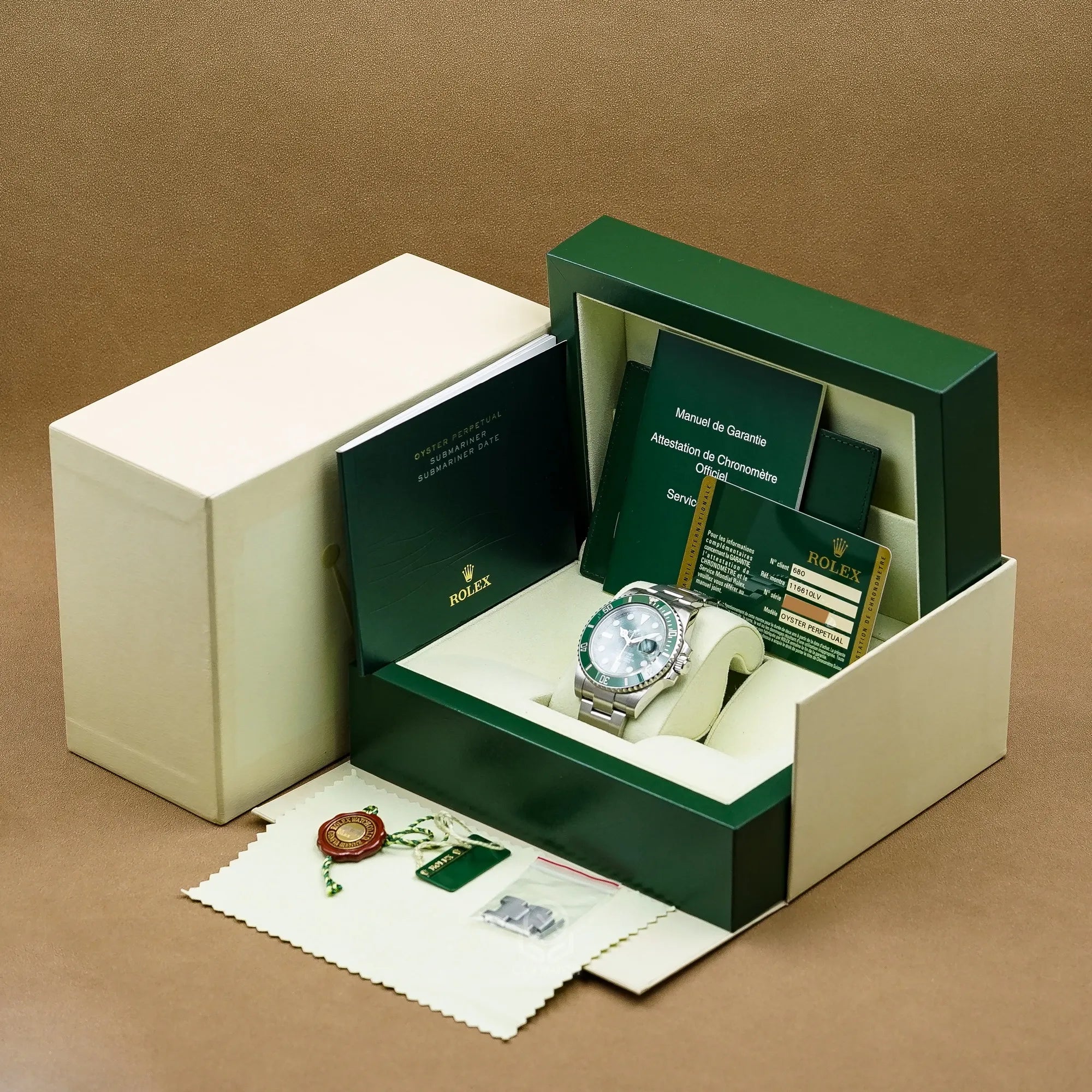 Rolex 勞力士 Submariner 116610LV 綠水鬼 40mm 浩克Hulk 綠圈綠面 2013