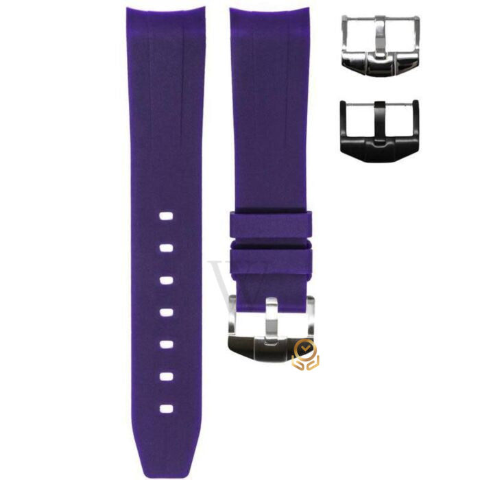 Horus Straps H200 Rolex Strap Solid Color 20mm Curved Concave and Concave Surface