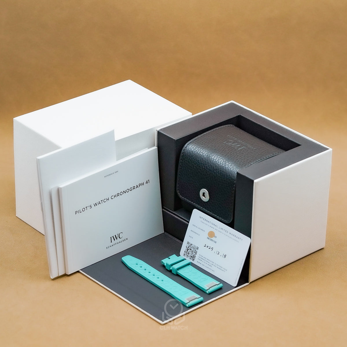 IWC IW388108 盒單配件及額外原廠膠錶帶
