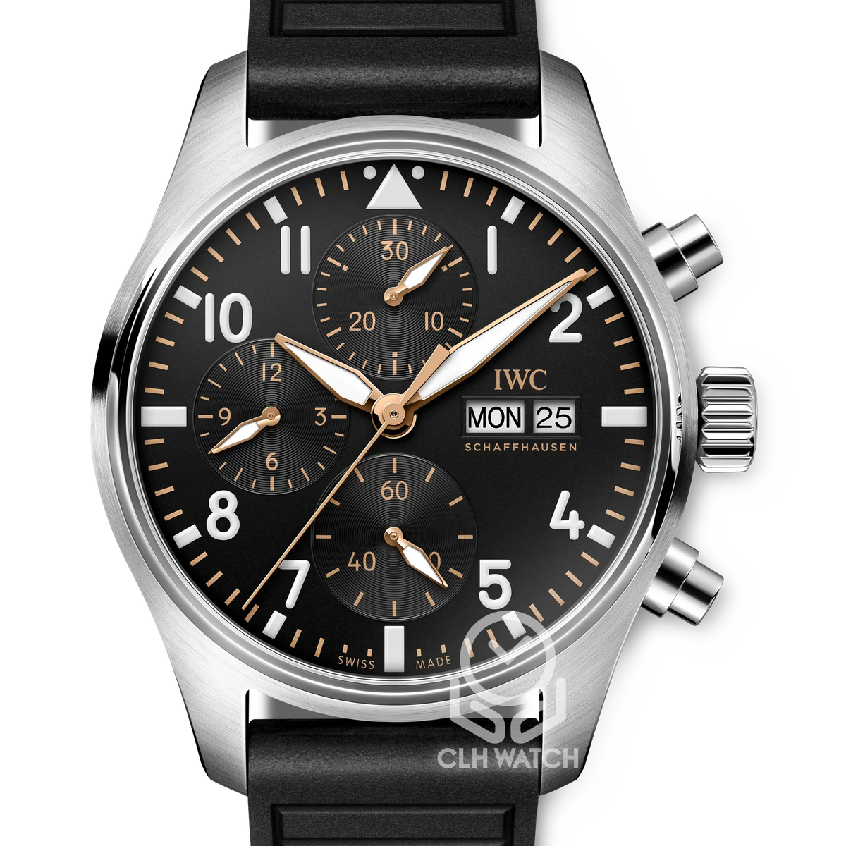 IWC 萬國 飛行員計時腕錶 IW388116 黑面 黑膠帶 布萊德彼特F1電影車隊錶APXGP 41mm 2026年台灣公司貨 95%新 附原廠鋼帶