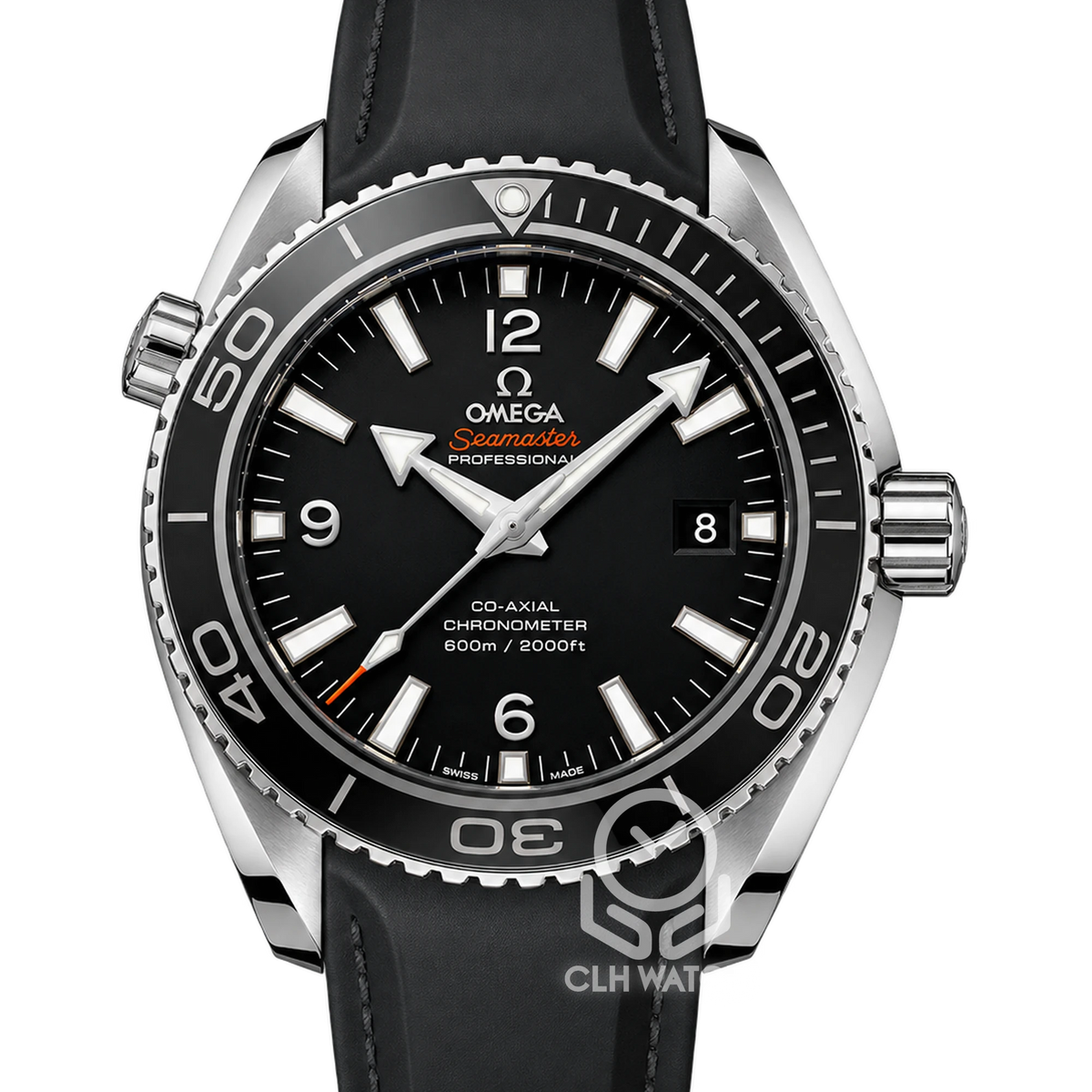 Omega 歐米茄 Seamaster Planet Ocean 海馬海洋宇宙 232.32.42.21.01.003 黑面陶瓷圈 膠帶 同軸擒縱自動潛水腕錶 23232422101003