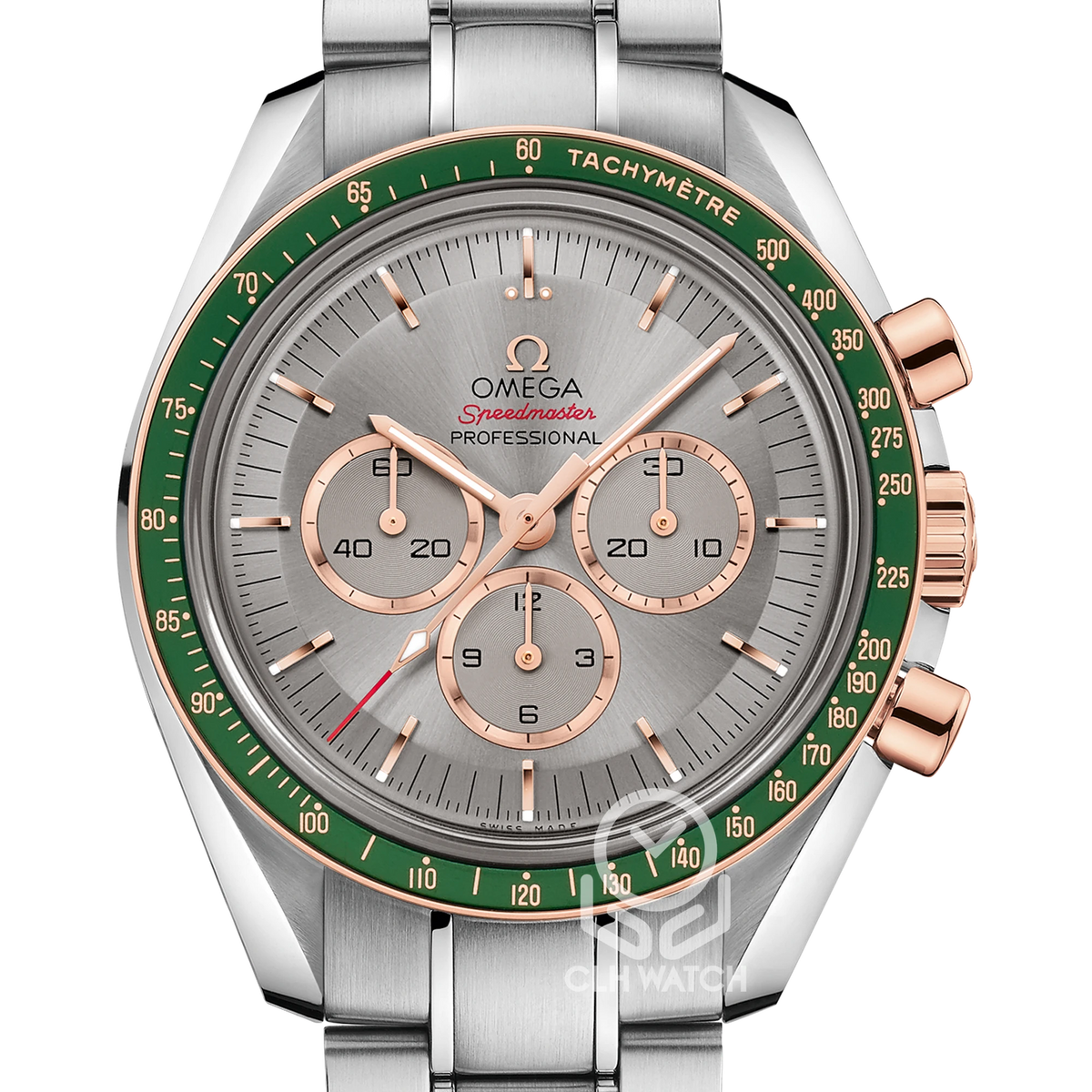 Omega 歐米茄 Speedmaster 超霸 東京2020奧運限量版 522.20.42.30.06.001 灰面綠圈 Sedna金