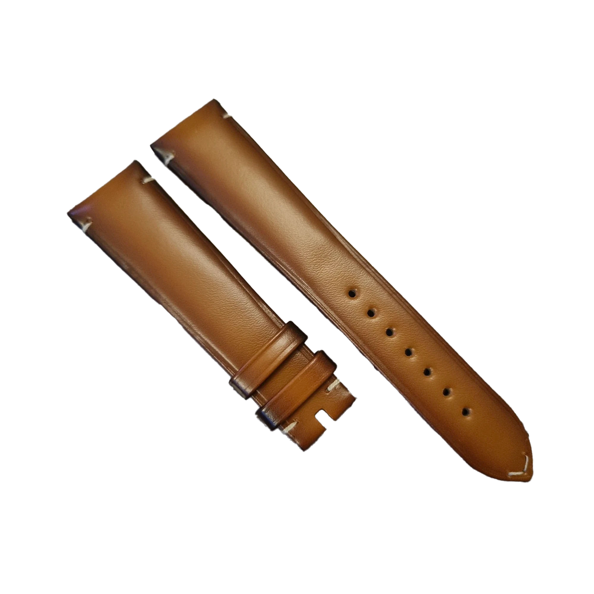 Omega 原廠原裝皮革錶帶+針扣 海馬300 超霸57 登月 032CUZ015429 20mm(已交流)