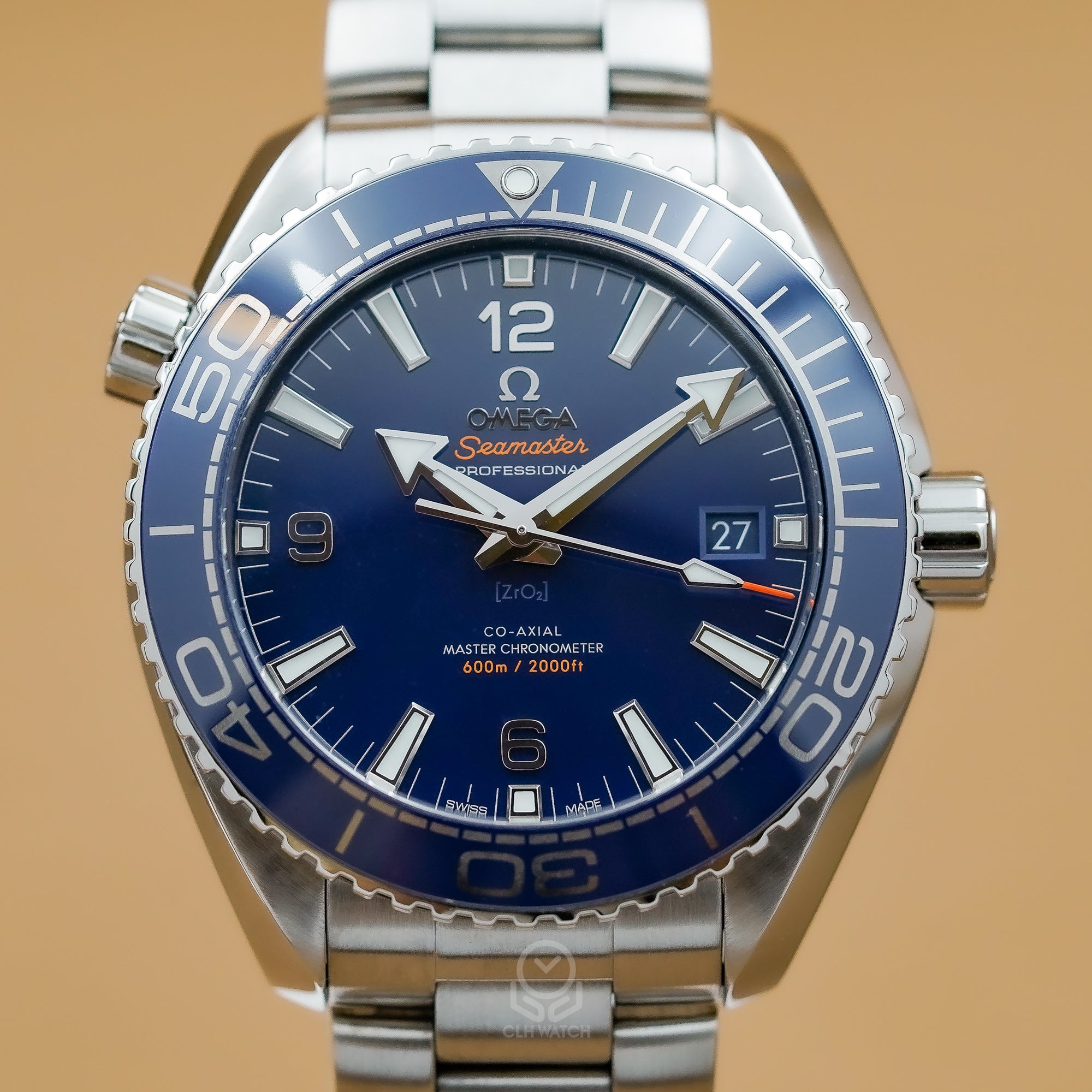 OMEGA 歐米茄 海馬系列 Planet Ocean 600M 215.30.44.21.03.001 21530442103001 深藍面 43.5mm 2017年 台灣公司貨 95%新