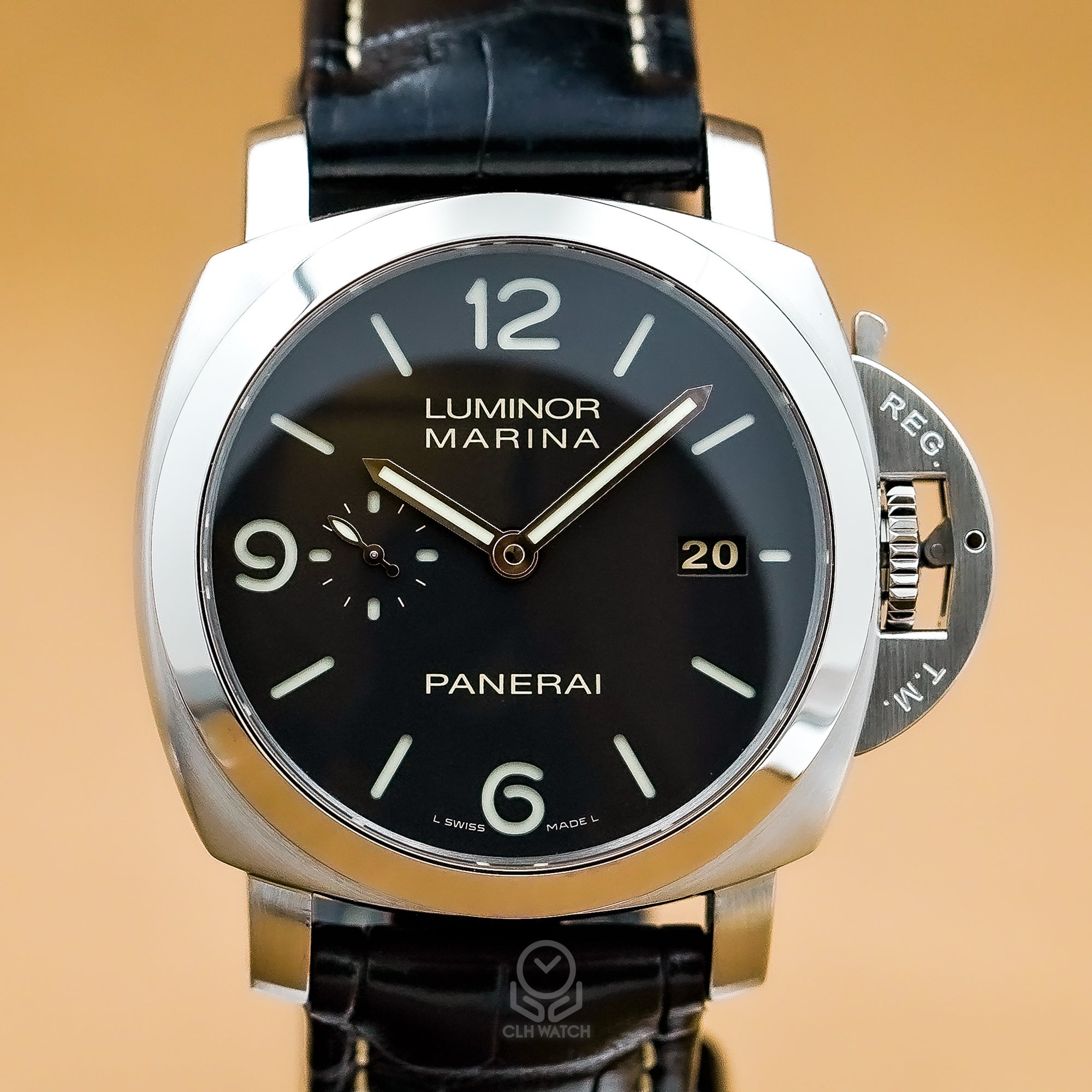 Panerai 沛納海 Luminor 1950 三日鍊 自動上鍊 PAM00312 PAM312 黑色三明治面盤 44mm 2011年 台灣公司貨 95%新