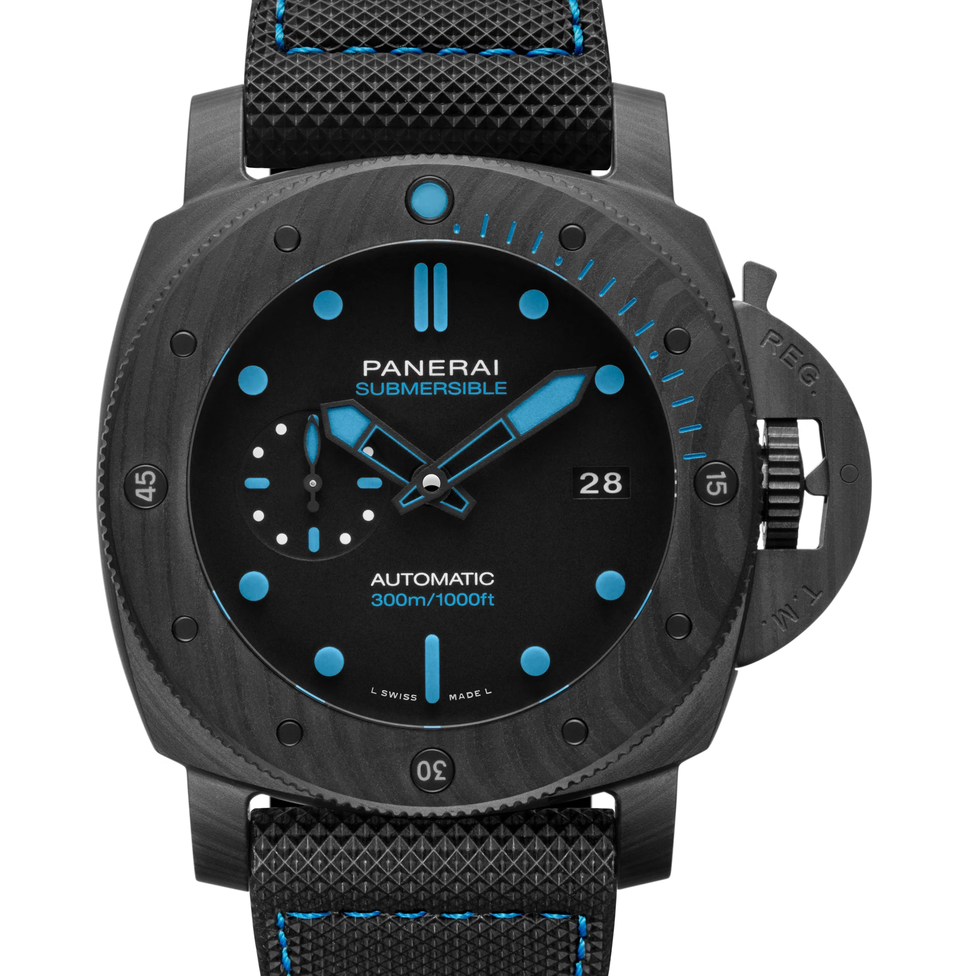 Panerai 沛納海 Submersible Carbotech PAM960 碳纖維專業潛水腕錶 PAM00960 2021年 42mm