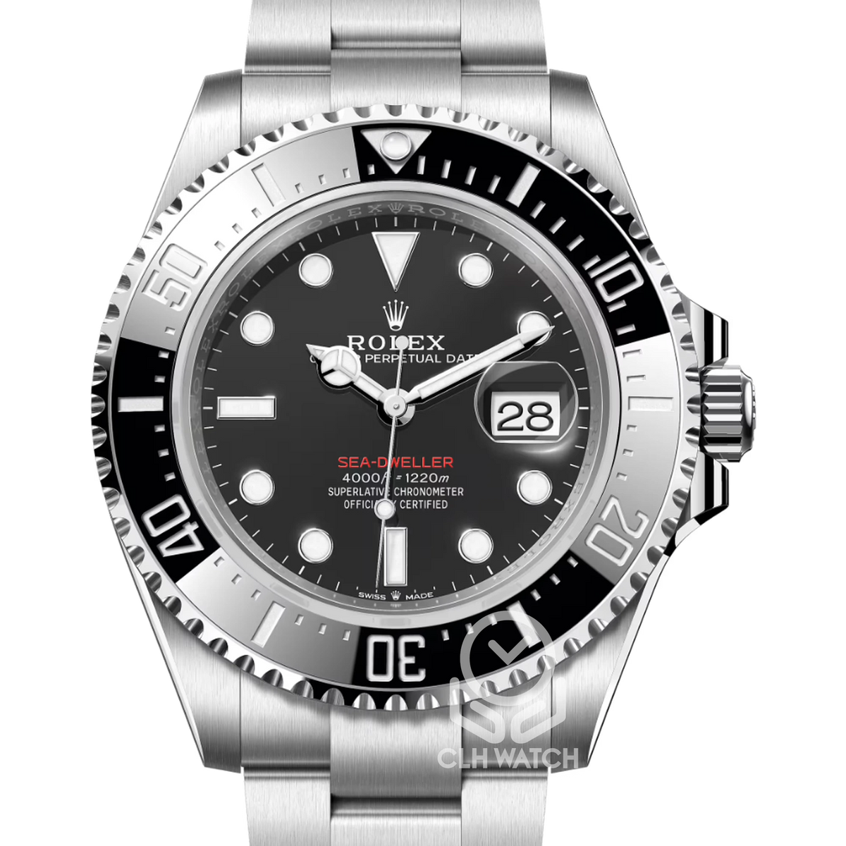 Rolex 勞力士 Sea-Dweller 126600 MK2 單紅海使黑面 陶瓷圈 蠔式鋼潛水腕錶 海洋使者