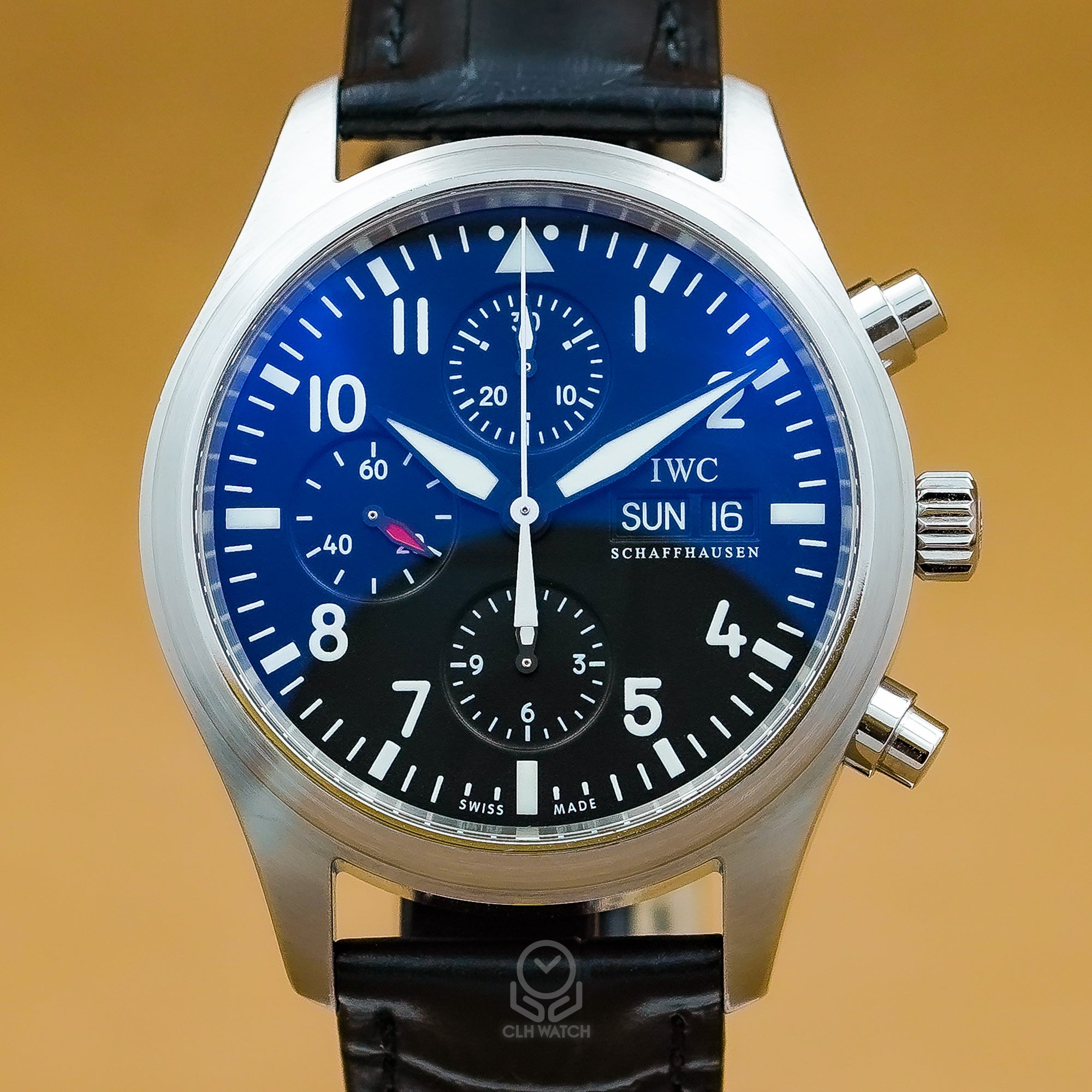 IWC 萬國錶 IW371701 黑色面盤 飛行員計時錶 Pilot’s Watch Chronograph 2011年台灣公司貨 42mm
