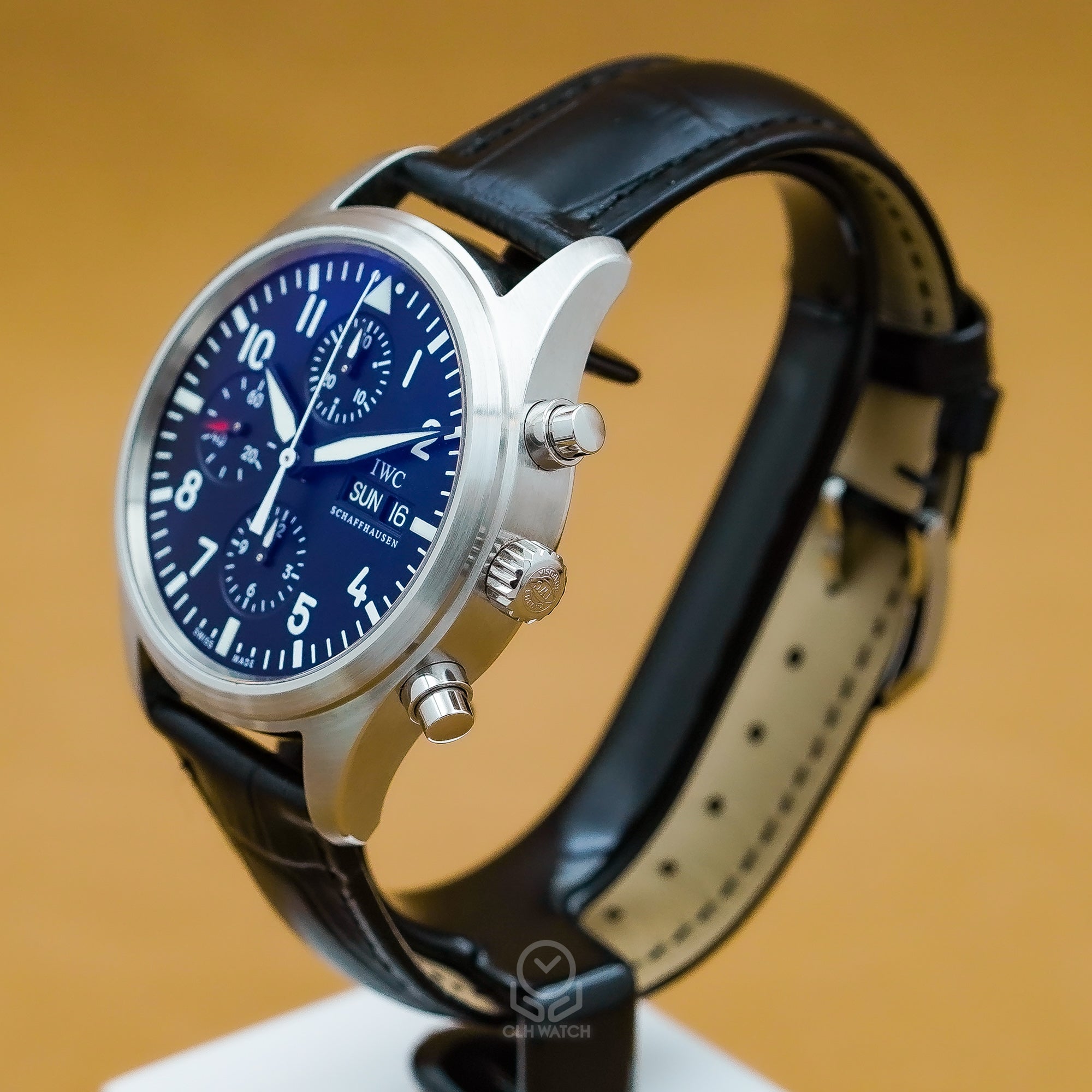 IWC 萬國錶 IW371701 黑色面盤 飛行員計時錶 Pilot’s Watch Chronograph 2011年台灣公司貨 42mm