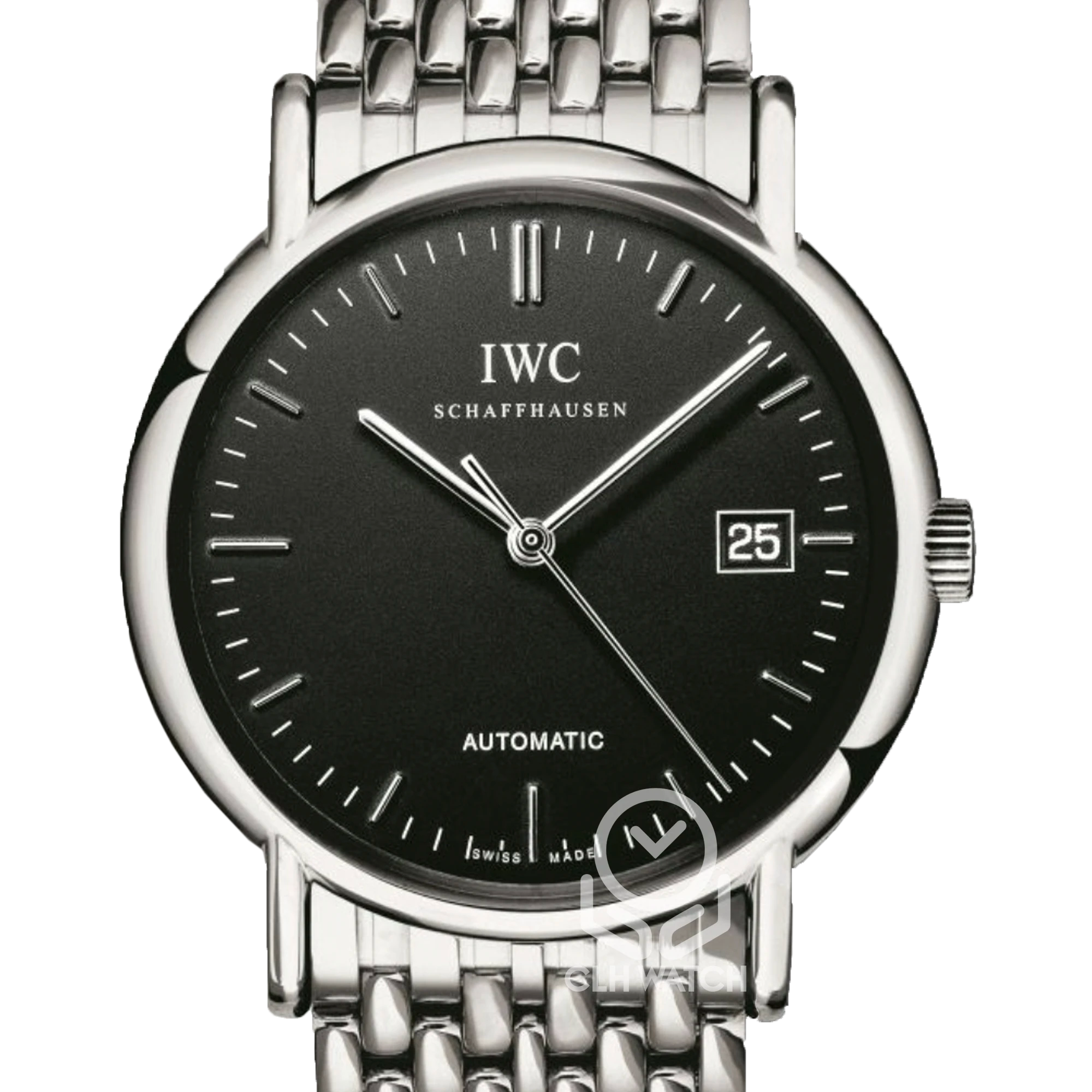 IWC 萬國錶 Portofino 柏濤菲諾系列 IW353306 原廠鋼帶版 黑面 38mm 單錶 90%新